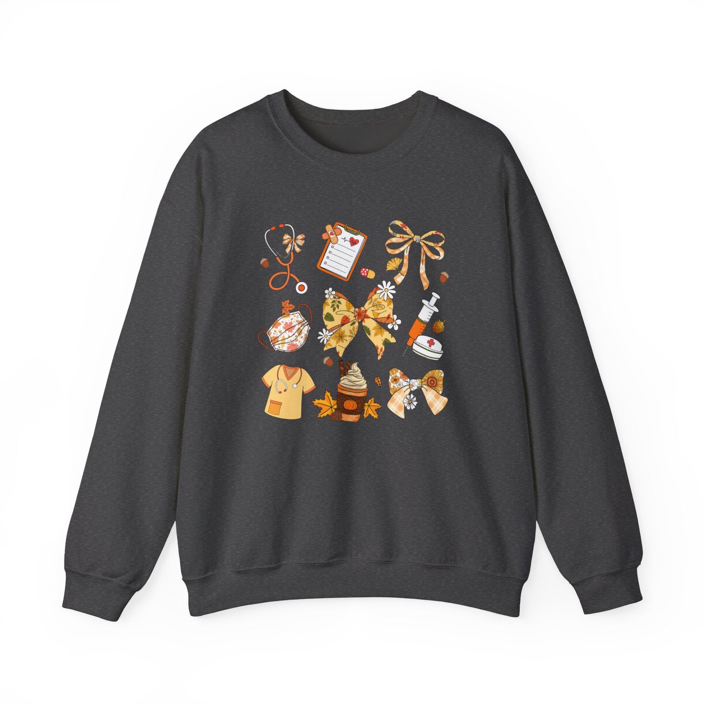 Cute Fall nurse Sweatshirt for all Fall Months, Nurse shirt, gift for nurse, coquette bow, everything fall