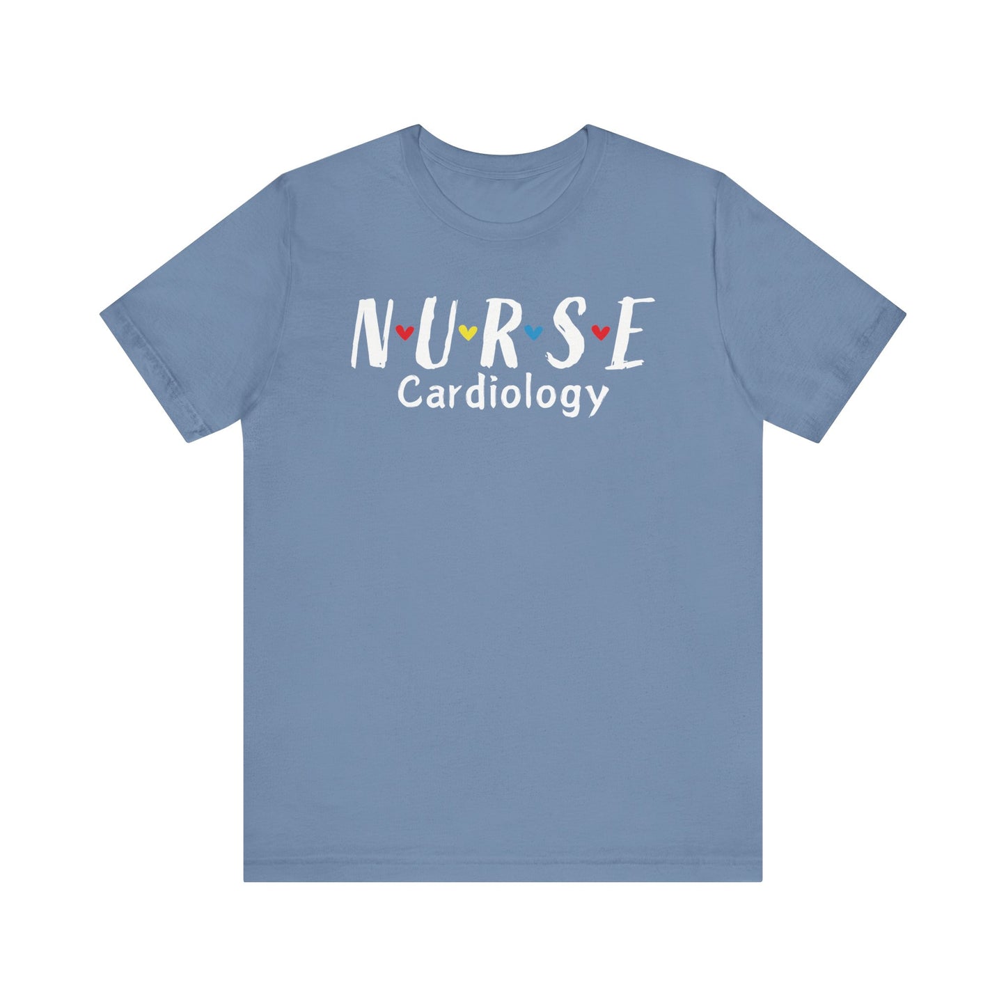 Cute Heart Nurse Cardiology Bella Canvas Shirt