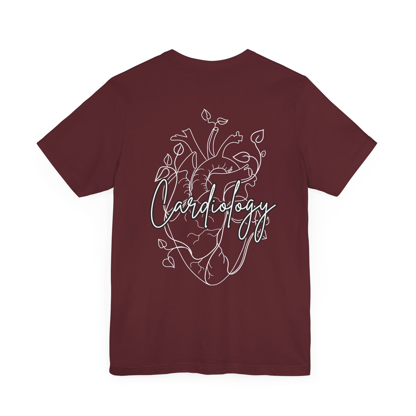 Simple Floral Heart , Cardiology Bella Canvas Tshirt