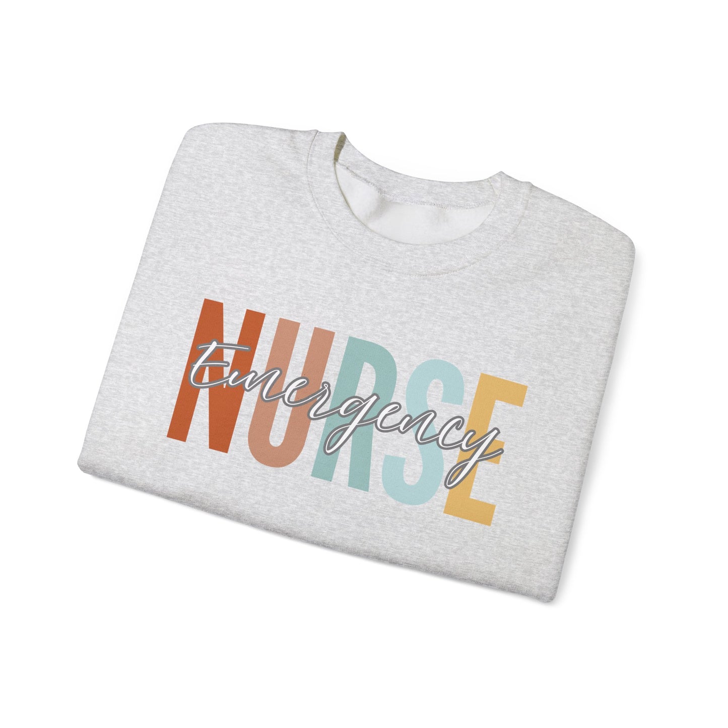 Rainbow Emergency Nurse Gildan Sweatshirt