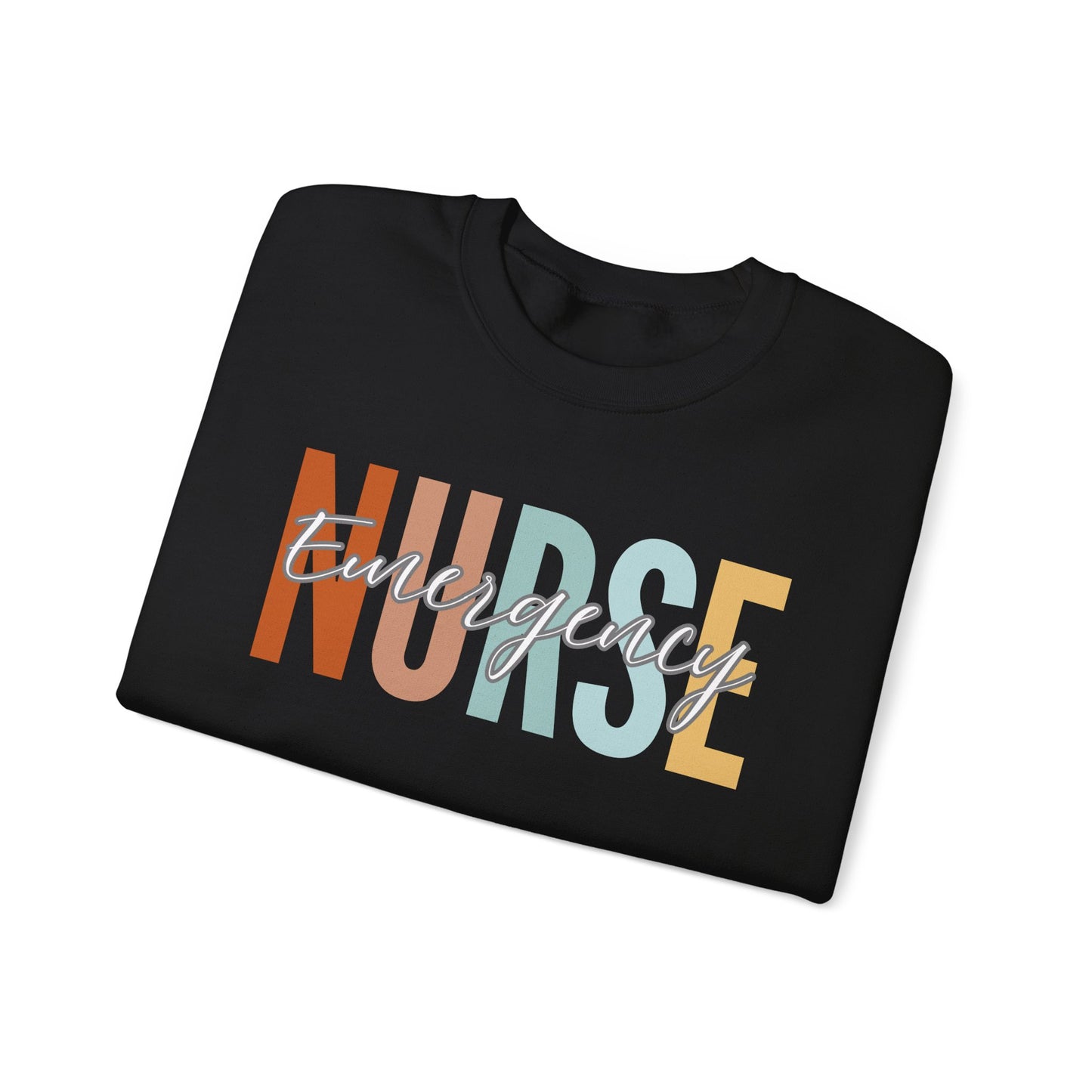 Rainbow Emergency Nurse Gildan Sweatshirt