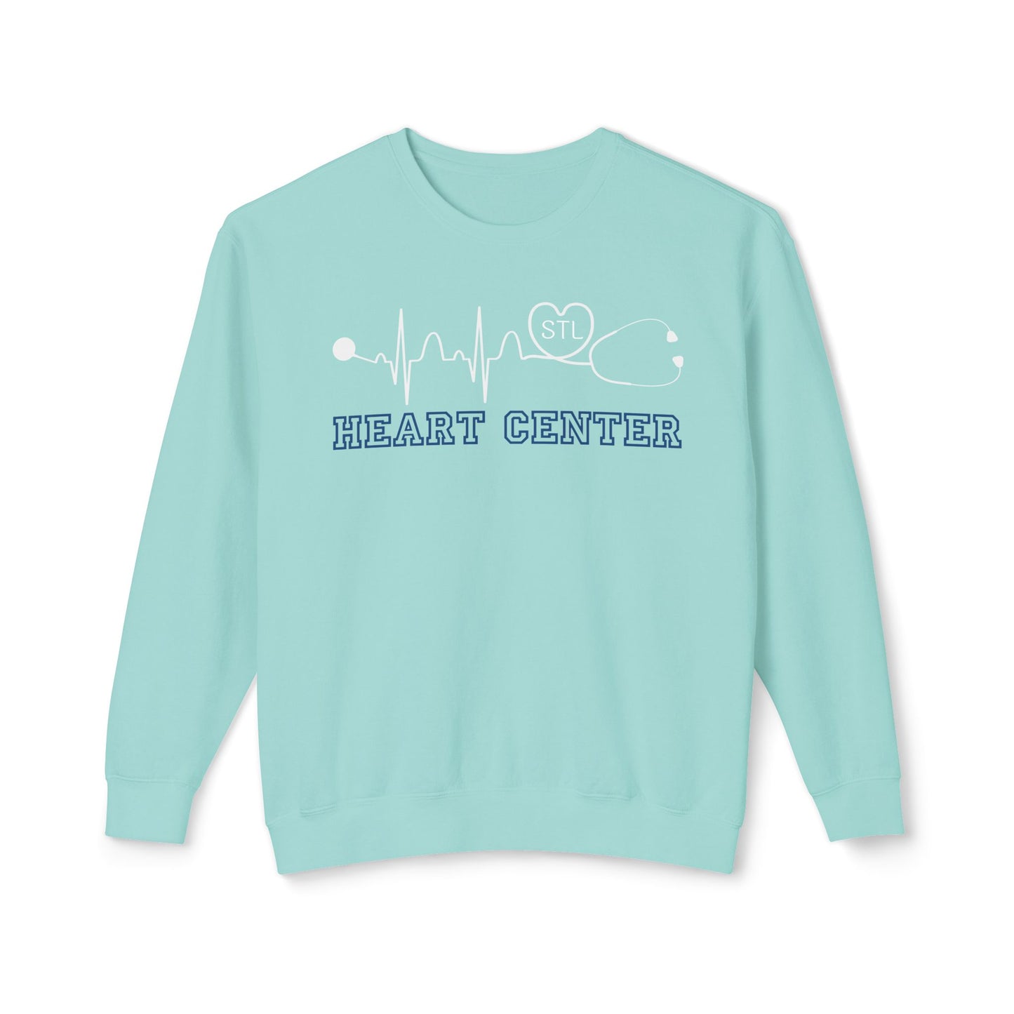 Heart Center EKG STL Comfort Colors Sweatshirt