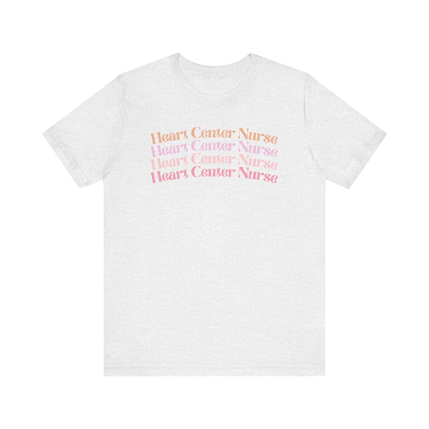 Heart Center Nurse Shirt, Cardiac Nurse Shirt, groovy nurse tees, nurse shirt for work, RN nurse shirt, cute nurse shirt, registered nurse