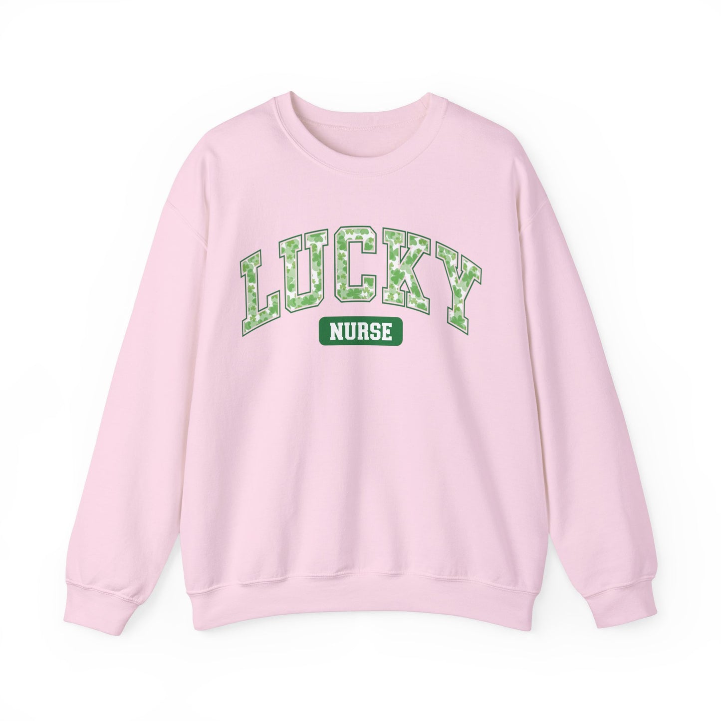 Nurse St. Patricks Day Sweatshirt, rn sweater, ER Nurse, NICU Nurse, PICU nurse, clover, lucky nurse sweatshirt.