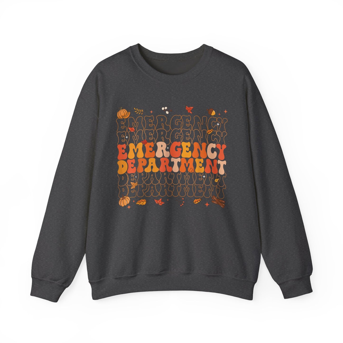 Emergency Fall gildan comfy sweatshirt,  thanksgiving nurse sweatshirt