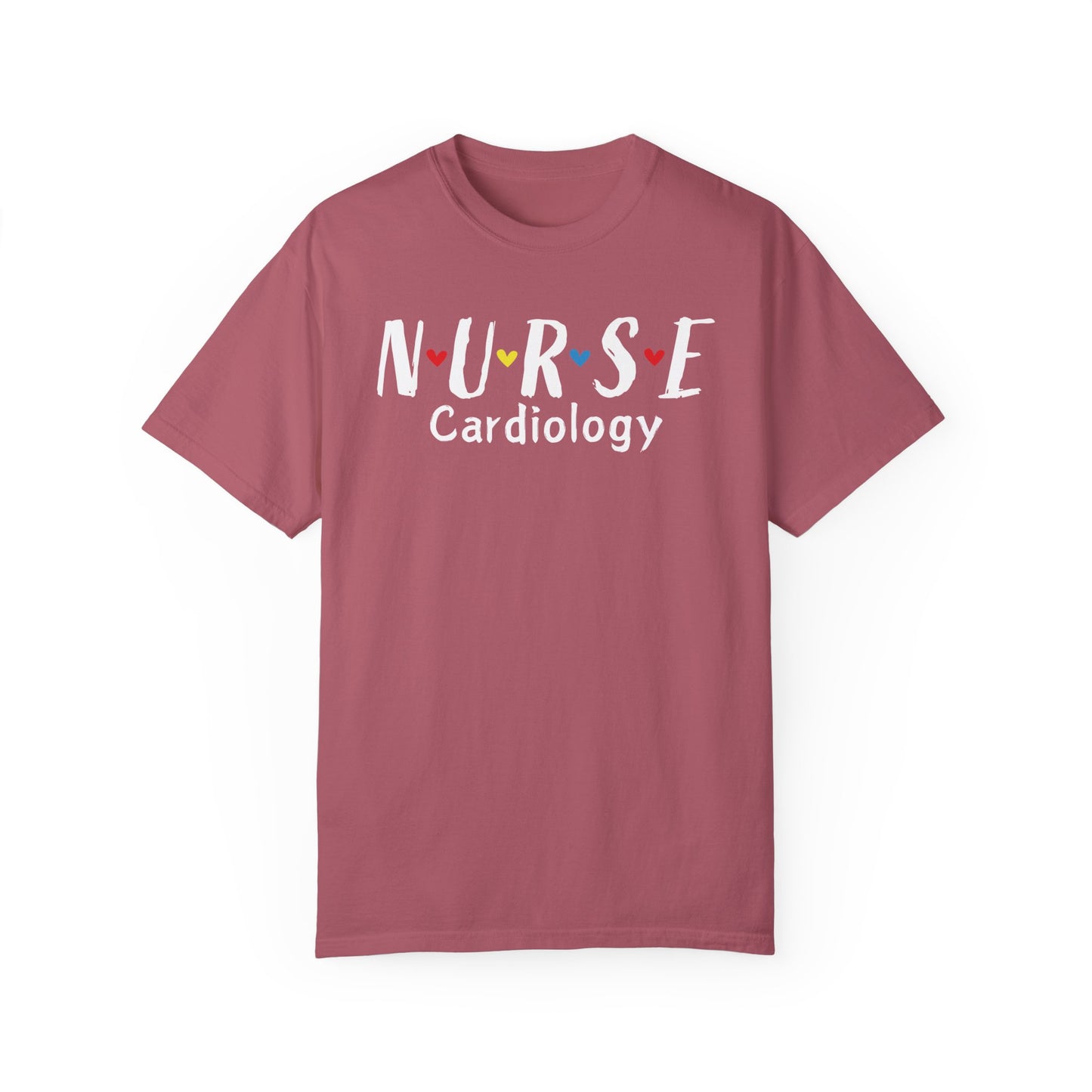 Cute Heart Nurse Cardiology Comfort Colors Shirt