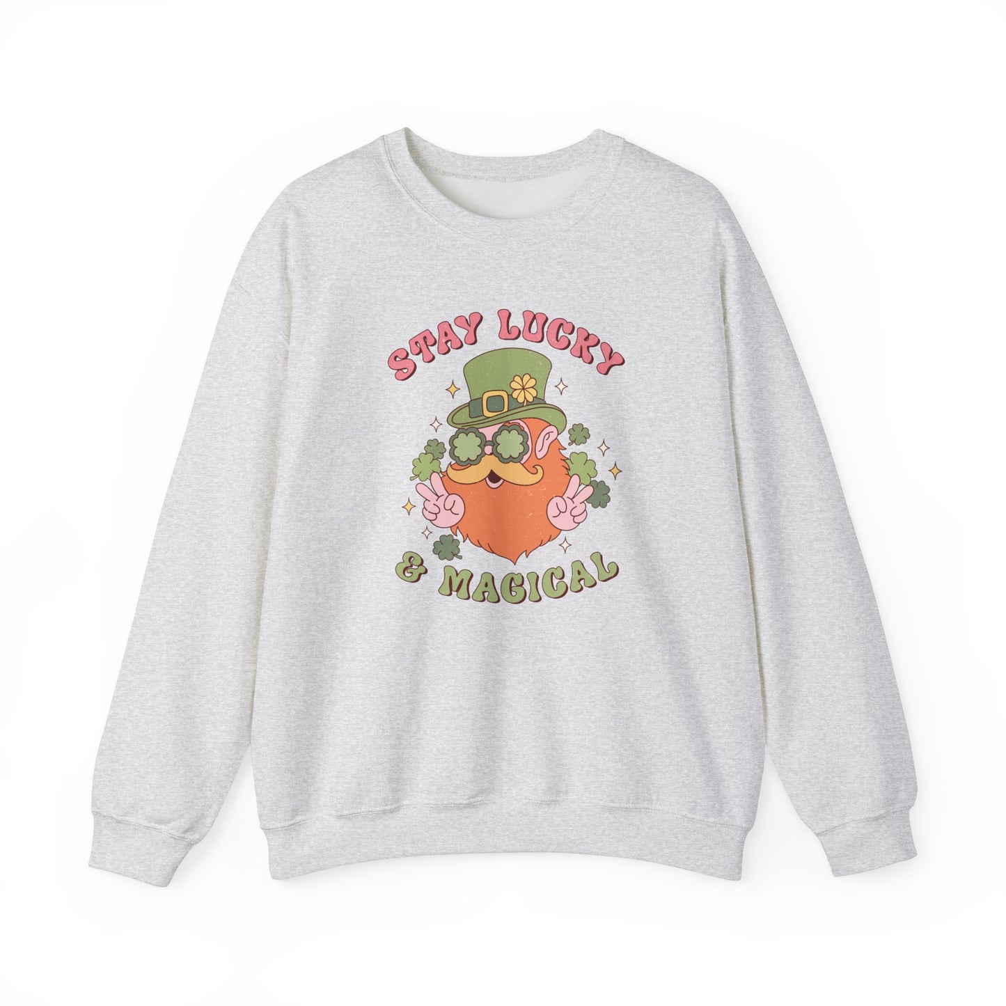 Stay Lucky and magical leprechaun Nurse St. Patricks Day Sweatshirt,  RN sweatershirt, ER Nurse, NICU Nurse, PICU nurse, clover, lucky nurse sweatshirt.