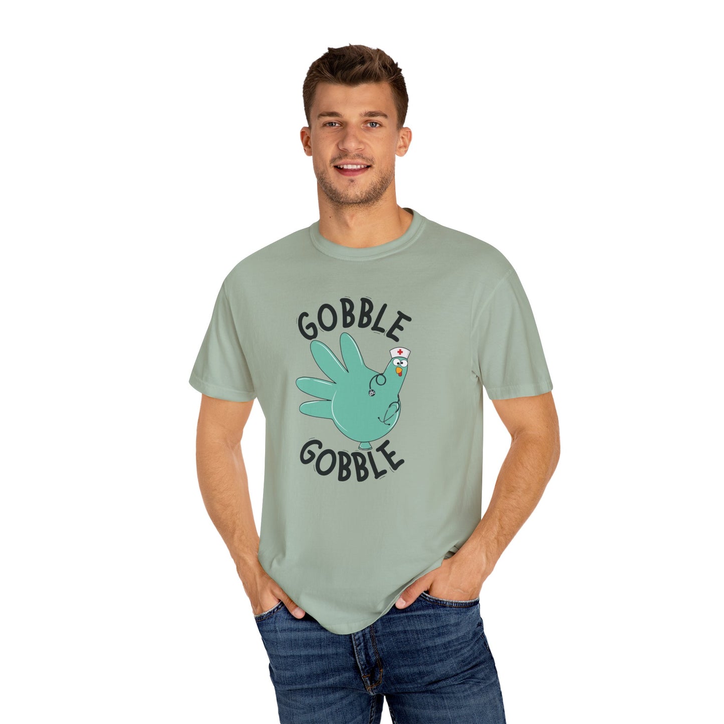 Comfort colors gobble gobble funny tshirt, nurse gobble shirt