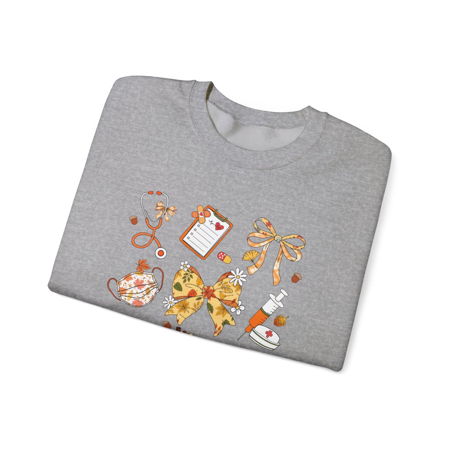 Cute Fall nurse Sweatshirt for all Fall Months, Nurse shirt, gift for nurse, coquette bow, everything fall