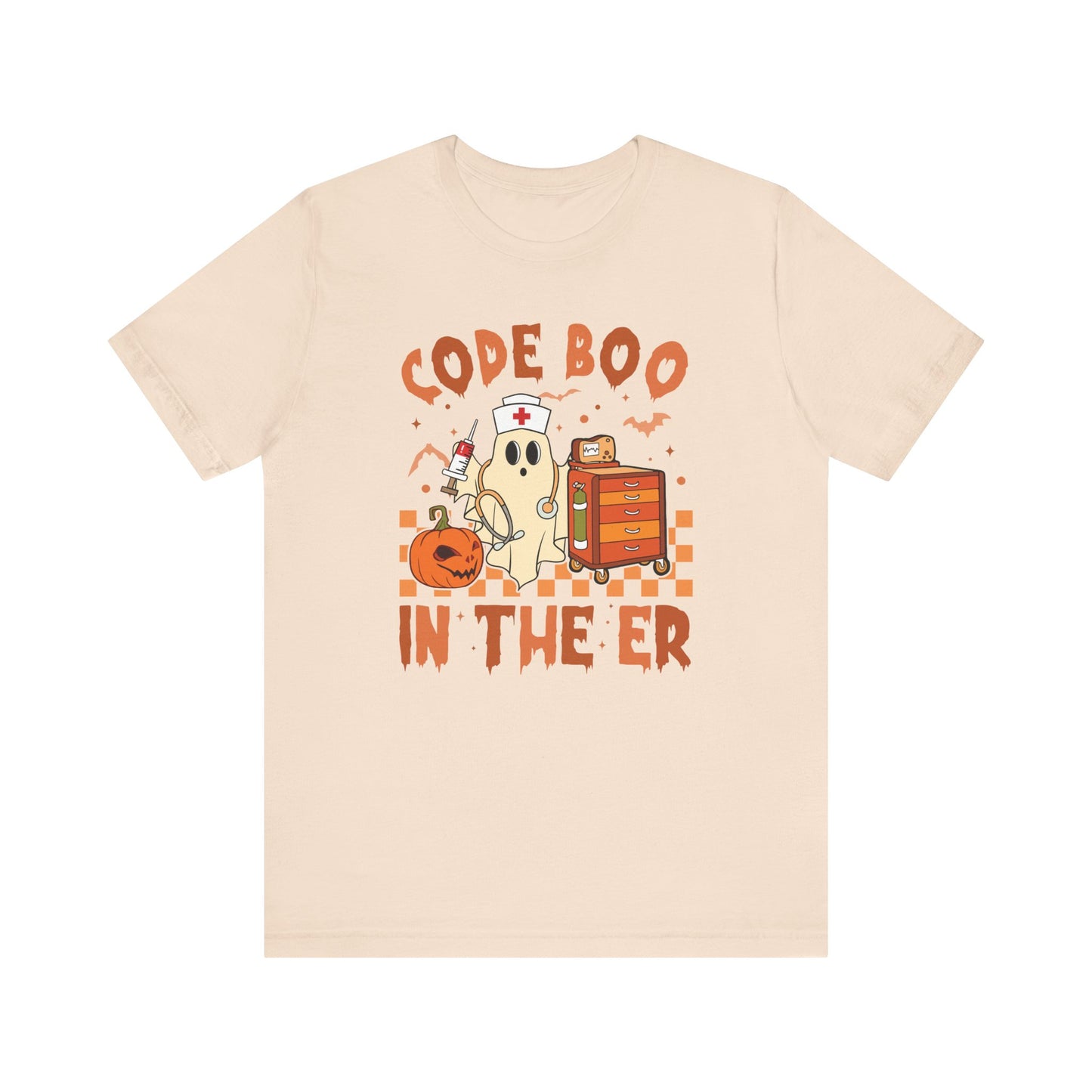 Code Boo in the ER, pediatric nurse Halloween shirt,, Comfort colors ghost nurse shirt, Peds nurse , Spooky nurse shirt