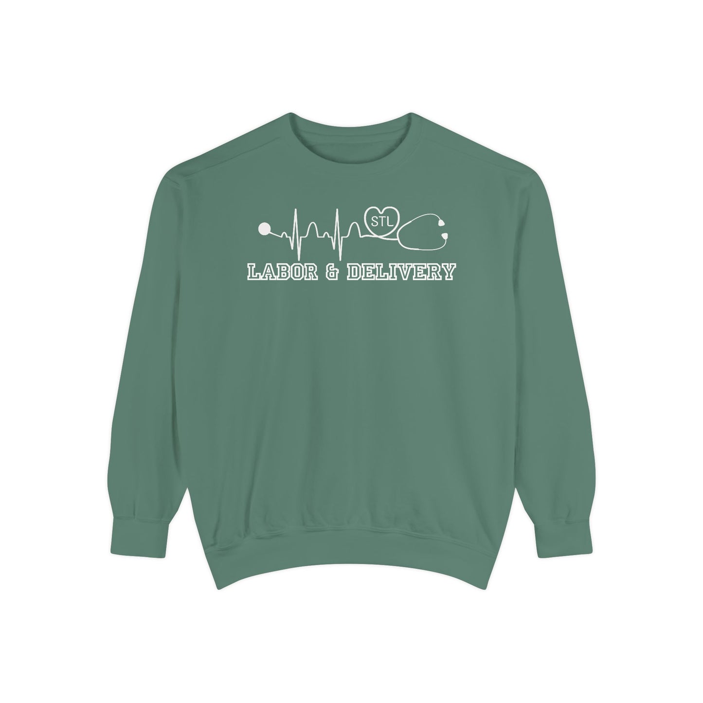 Labor and delivery stl comfort colors sweatshirt, cozy sweatshirt !