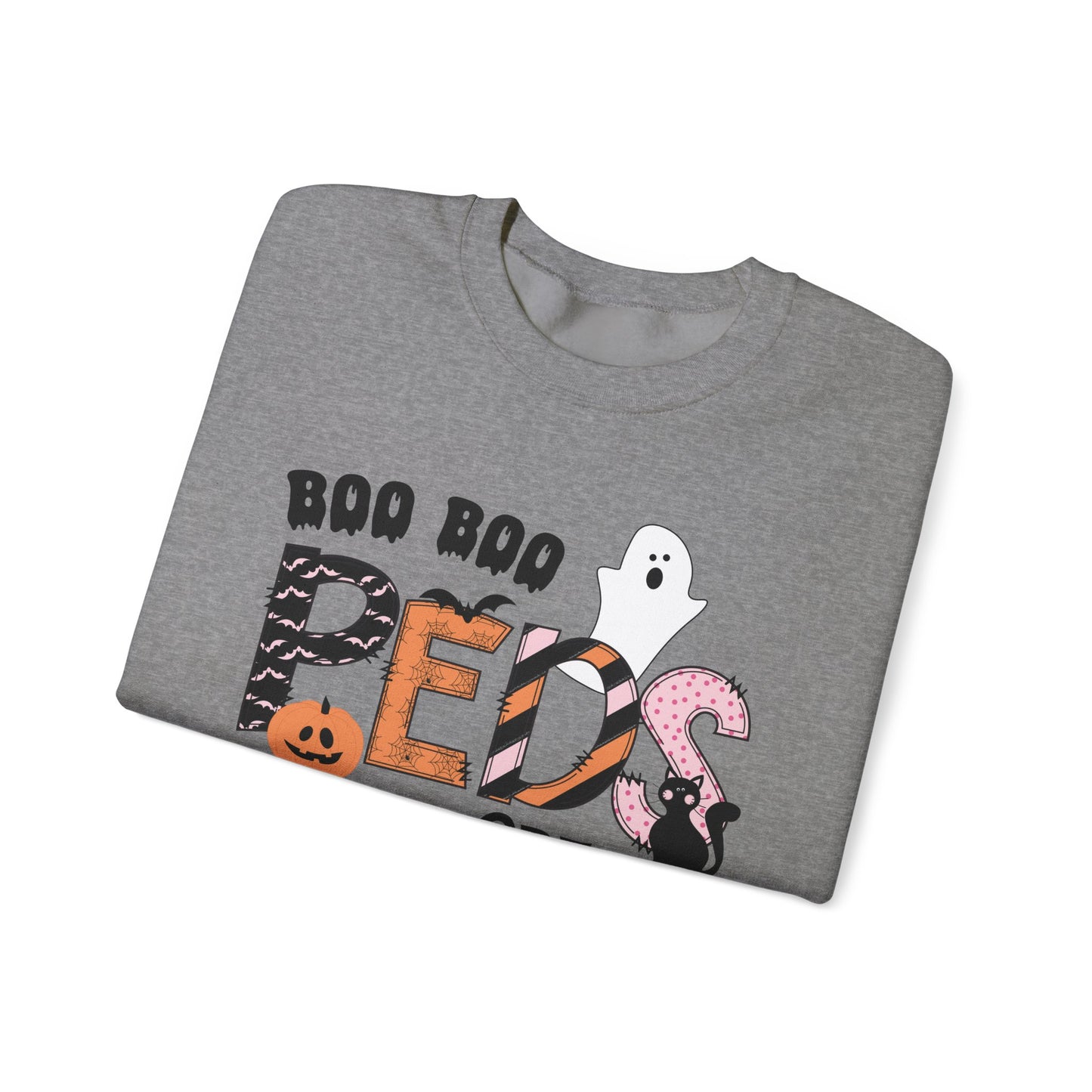 Boo Boo Peds Crew, pediatric nurse sweatshirt, Halloween sweatshirt, spooky season, ER RN, NICU nurseHalloween Nurse, comfort colors
