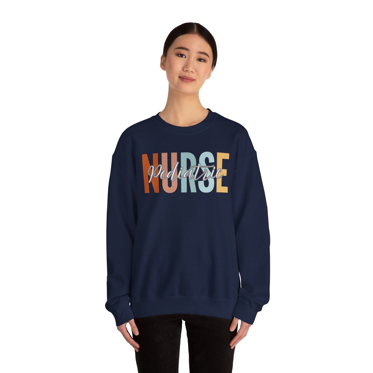 Rainbow Pediatric Nurse Gildan Sweatshirt
