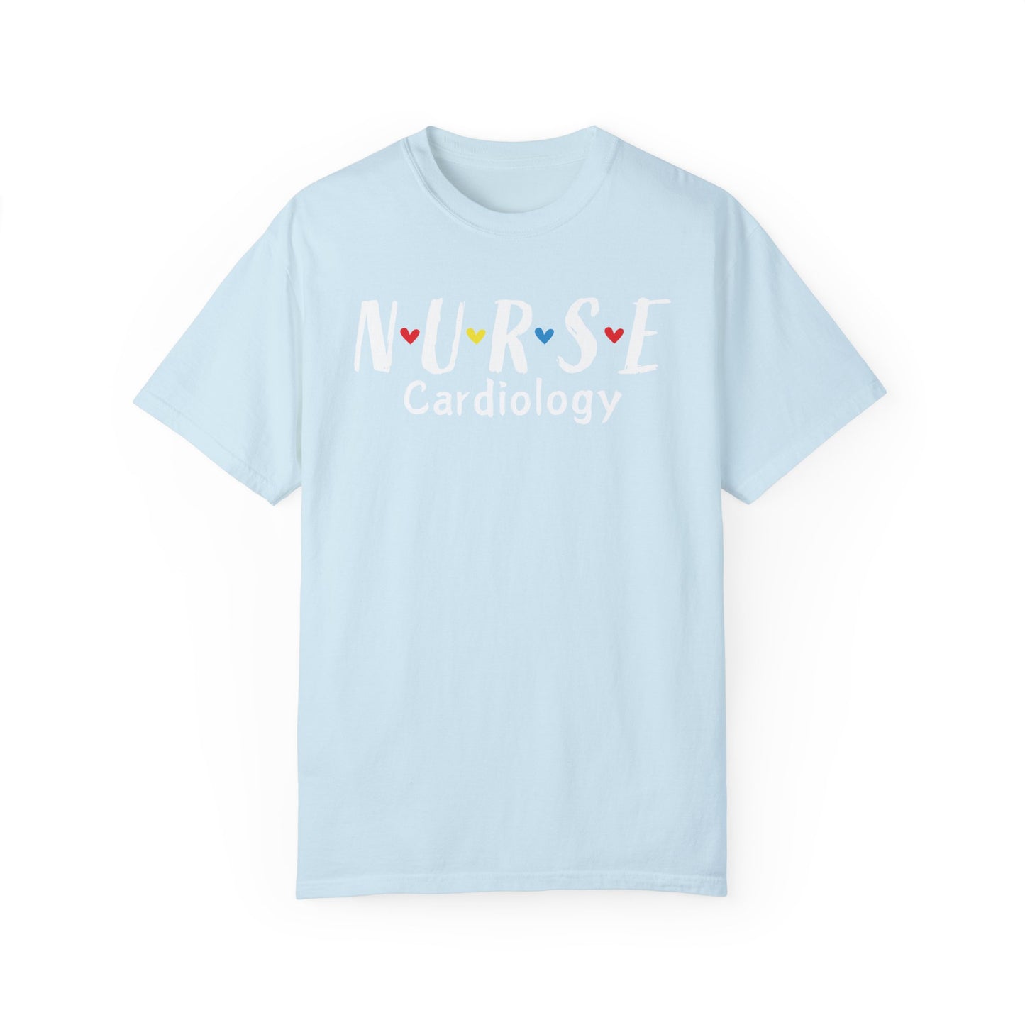 Cute Heart Nurse Cardiology Comfort Colors Shirt
