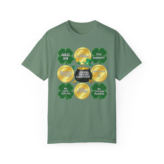 Lucky House Supervisor Comfort colors St. Patrick’s T-shirt