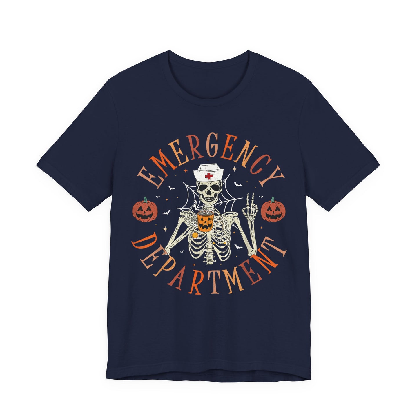 Skeleton ED Nurse , pediatric nurse Halloween shirt, gildan skeleton nurse shirt, Peds nurse , Spooky nurse shirt