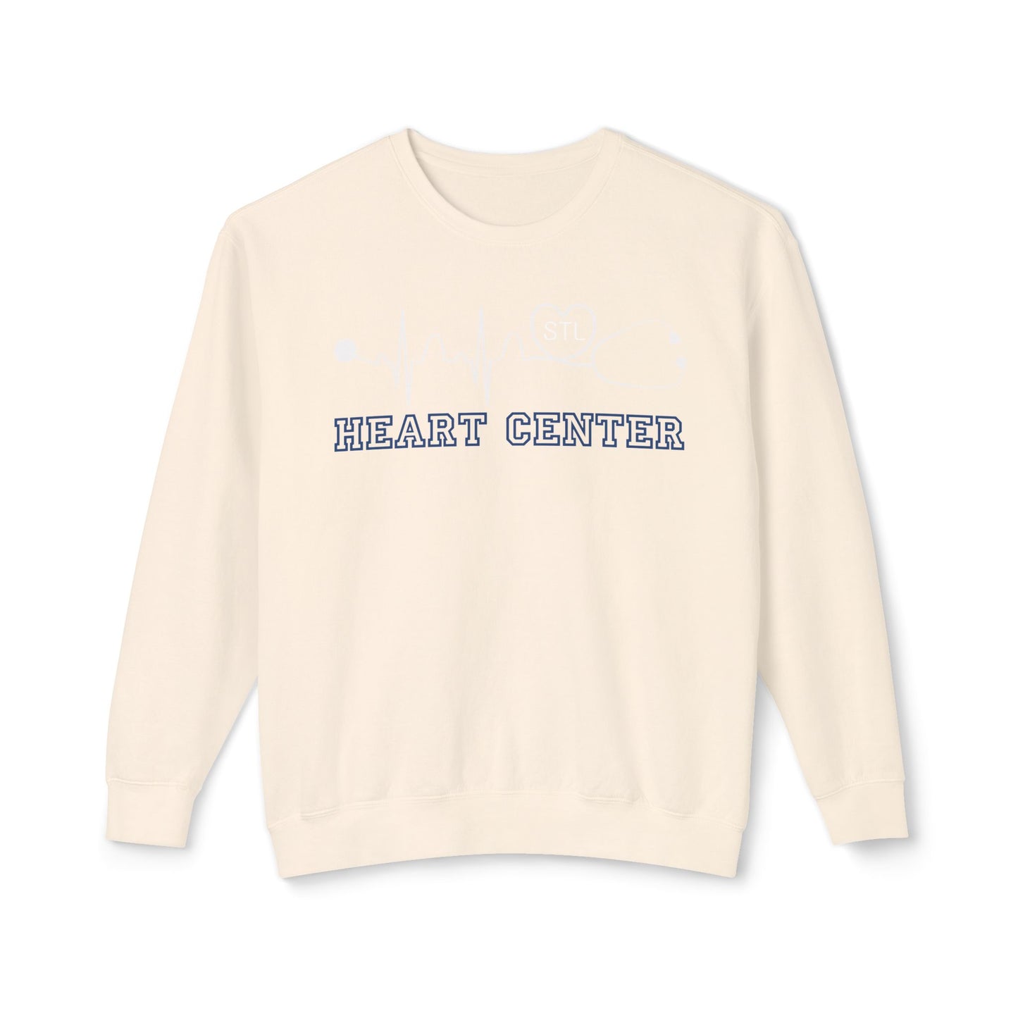 Heart Center EKG STL Comfort Colors Sweatshirt