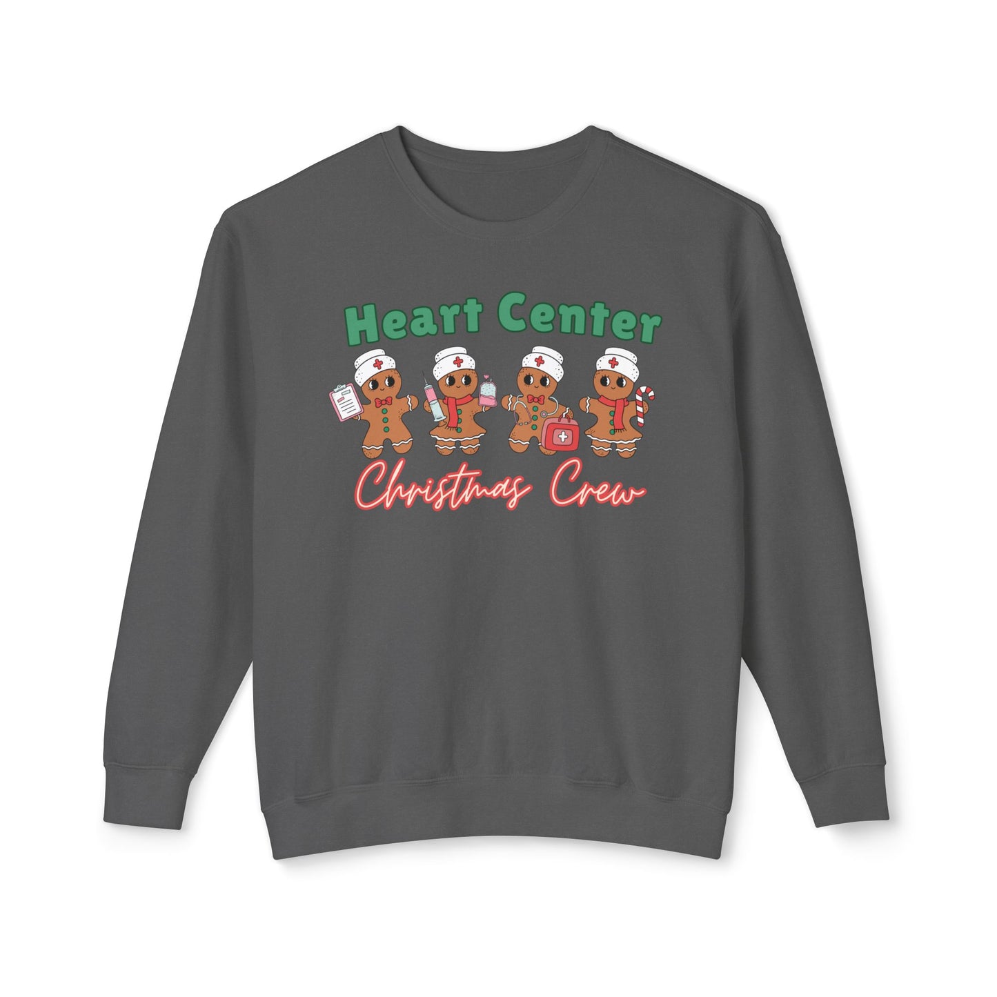 Cute Gingerbread Cardiac Nurse Christmas Crew sweatshirt, comfort colors, gift for nurse, work holiday sweatshirt, funny gingerbread nurse