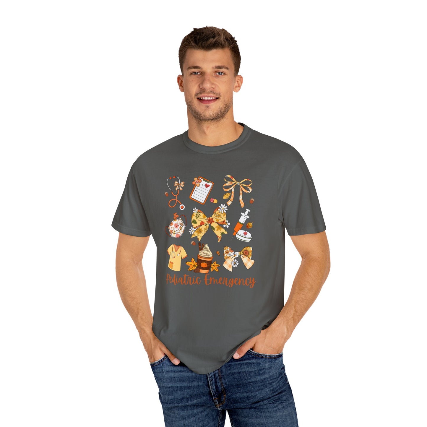 Cute Fall Pediatric Emergency Shirt for all Fall Months, Nurse shirt, gift for nurse, coquette bow, everything fall