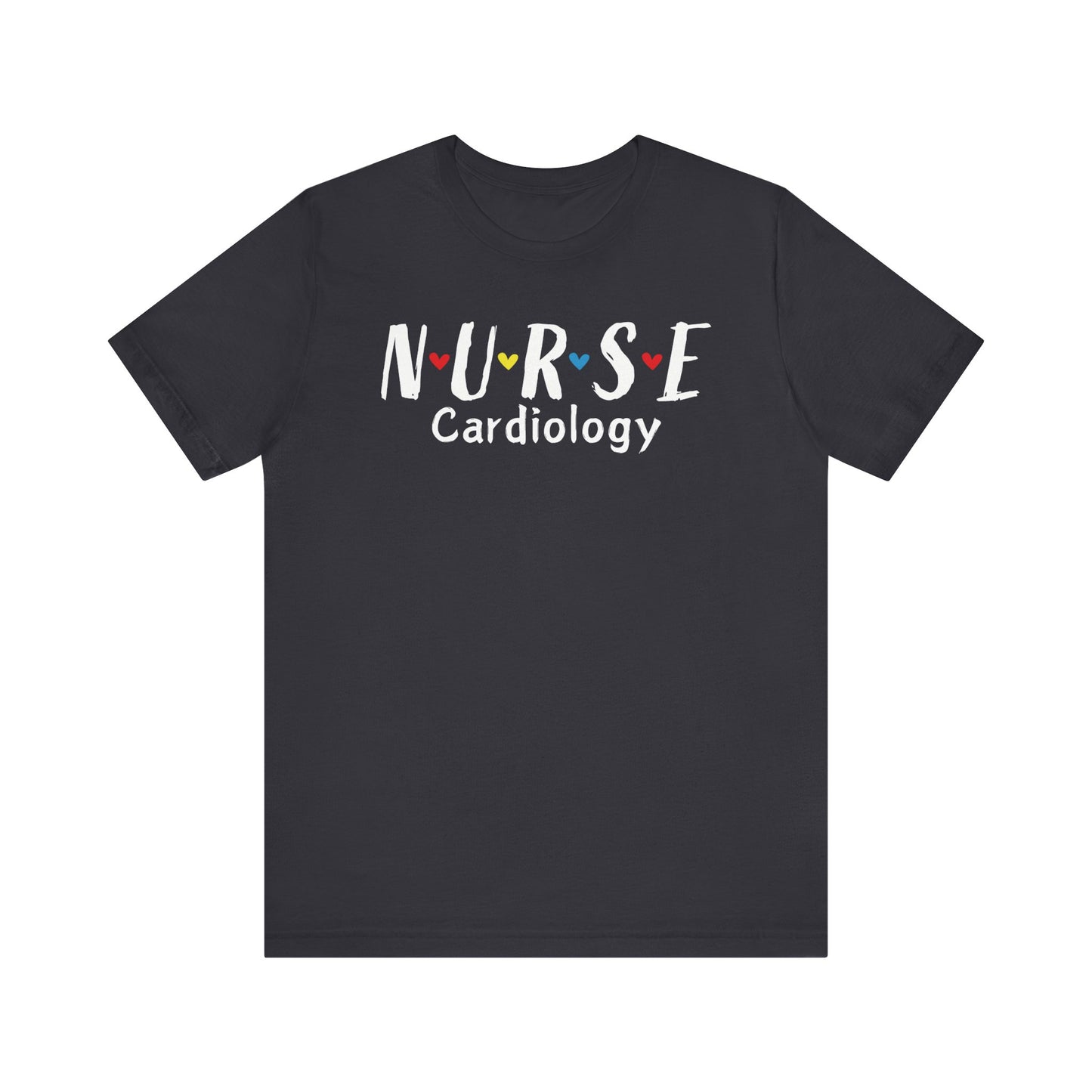Cute Heart Nurse Cardiology Bella Canvas Shirt