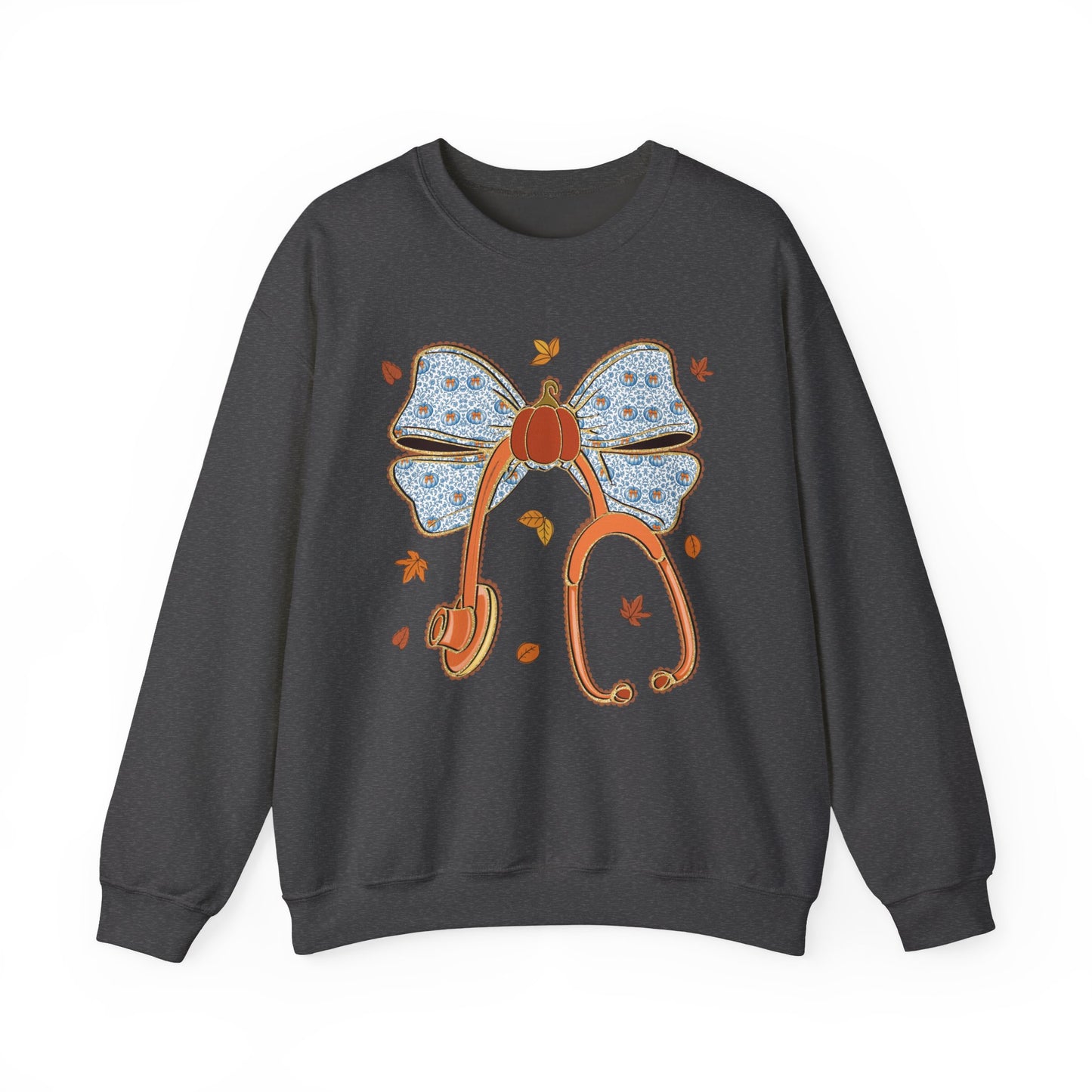 Nurse pumpkin stethoscope Fall gildan comfy sweatshirt,  thanksgiving nurse sweatshirt