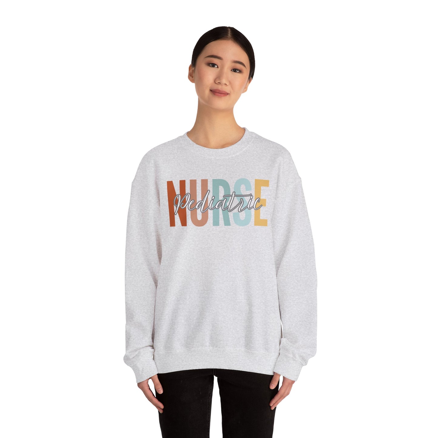 Rainbow Pediatric Nurse Gildan Sweatshirt