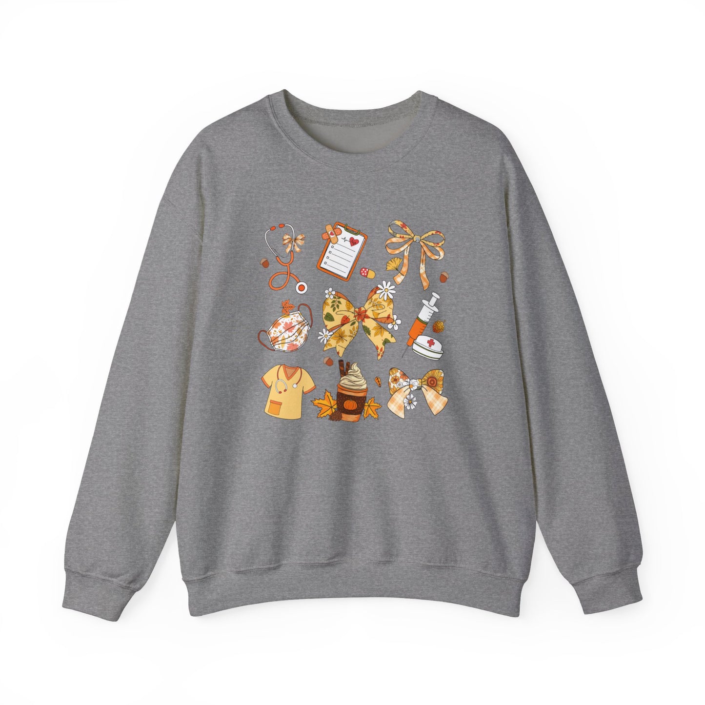 Cute Fall nurse Sweatshirt for all Fall Months, Nurse shirt, gift for nurse, coquette bow, everything fall