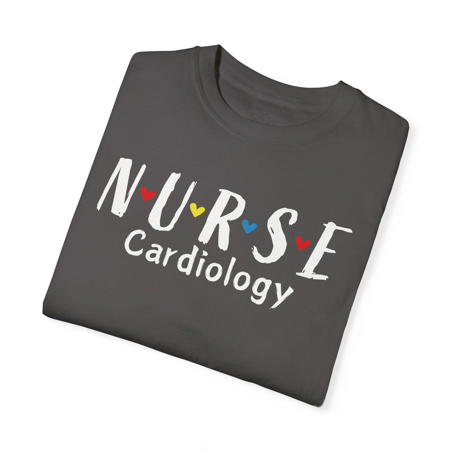 Cute Heart Nurse Cardiology Comfort Colors Shirt