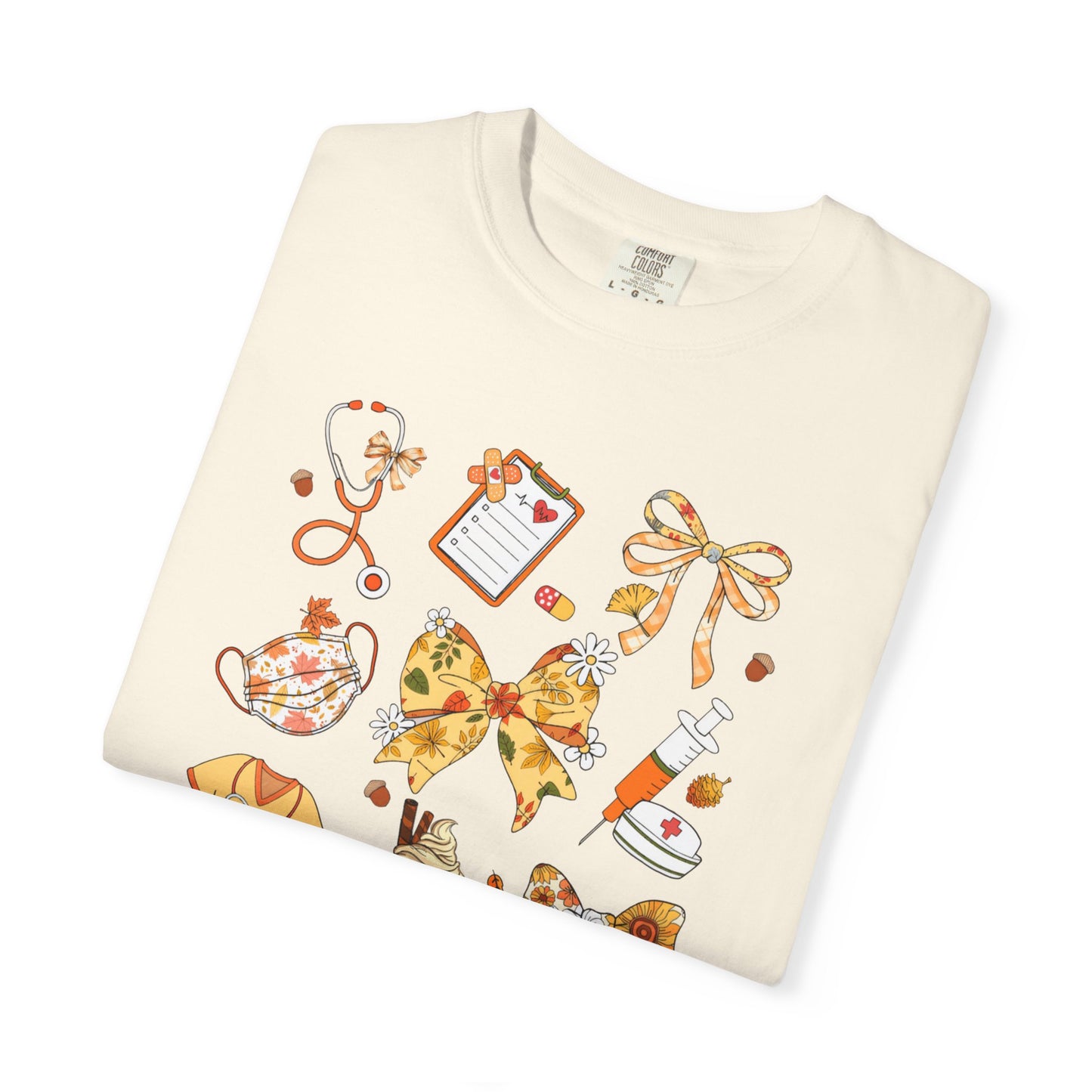 Cute Fall Pediatric Emergency Shirt for all Fall Months, Nurse shirt, gift for nurse, coquette bow, everything fall
