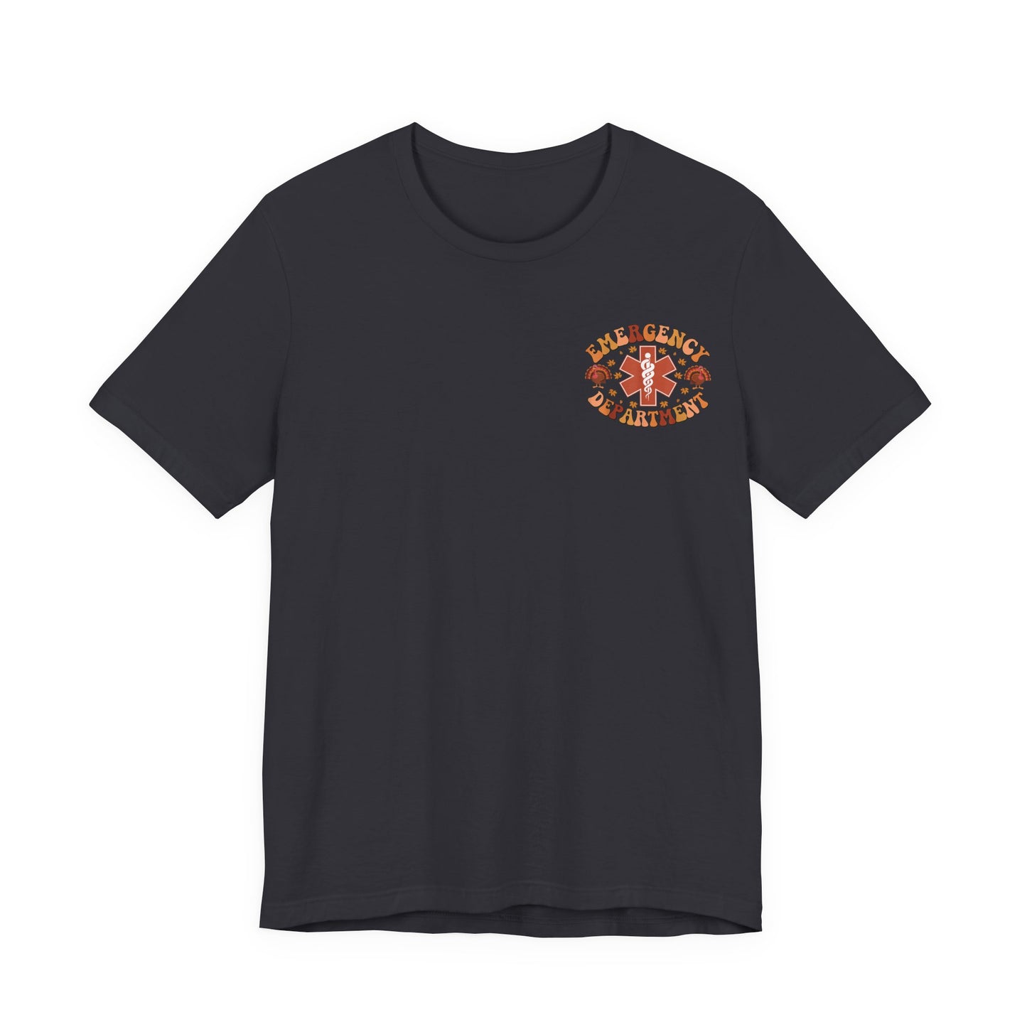 Turkey front ED sign, thanksgiving theme ED Nurse , pediatric nurse shirt, gildan turkey nurse shirt, Peds nurse,fall nurse shirt