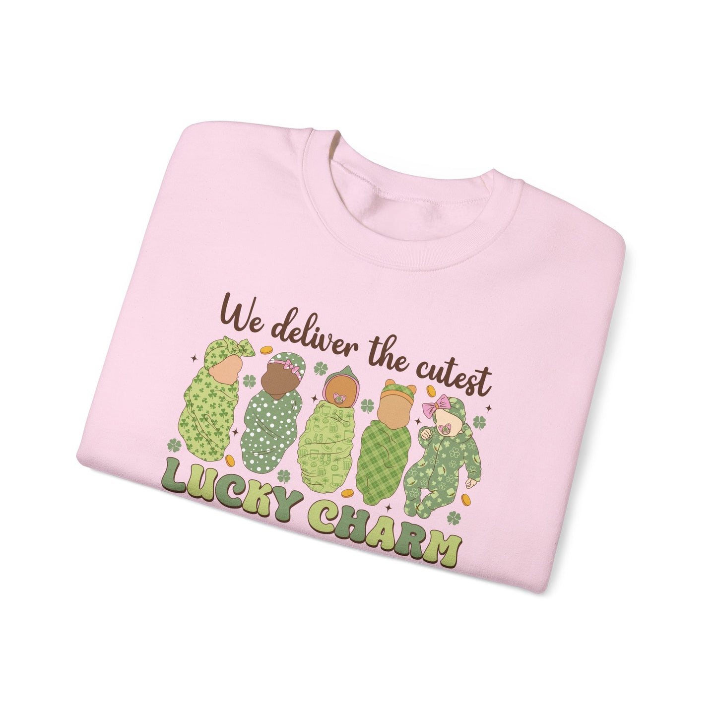 L & D Lucky Charms  Nurse St. Patricks Day Sweatshirt,  RN sweatershirt, ER Nurse, NICU Nurse, PICU nurse, clover, lucky nurse sweatshirt.