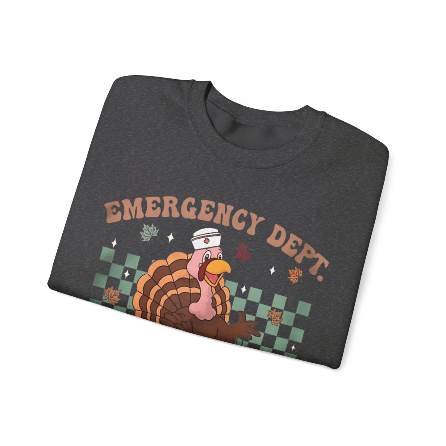 Turkey gobble squad Fall Pediatric Emergency Sweatshirt for all Fall Months, Nurse shirt, gift for nurse, everything fall