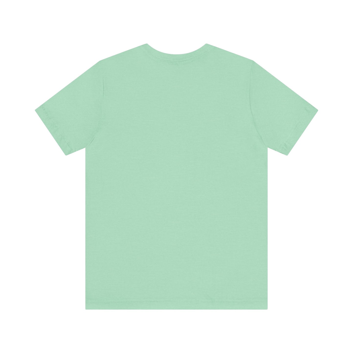 Rainbow Heart Center Bella Canvas Tshirt, multicolor tshirt perfect for work or out.