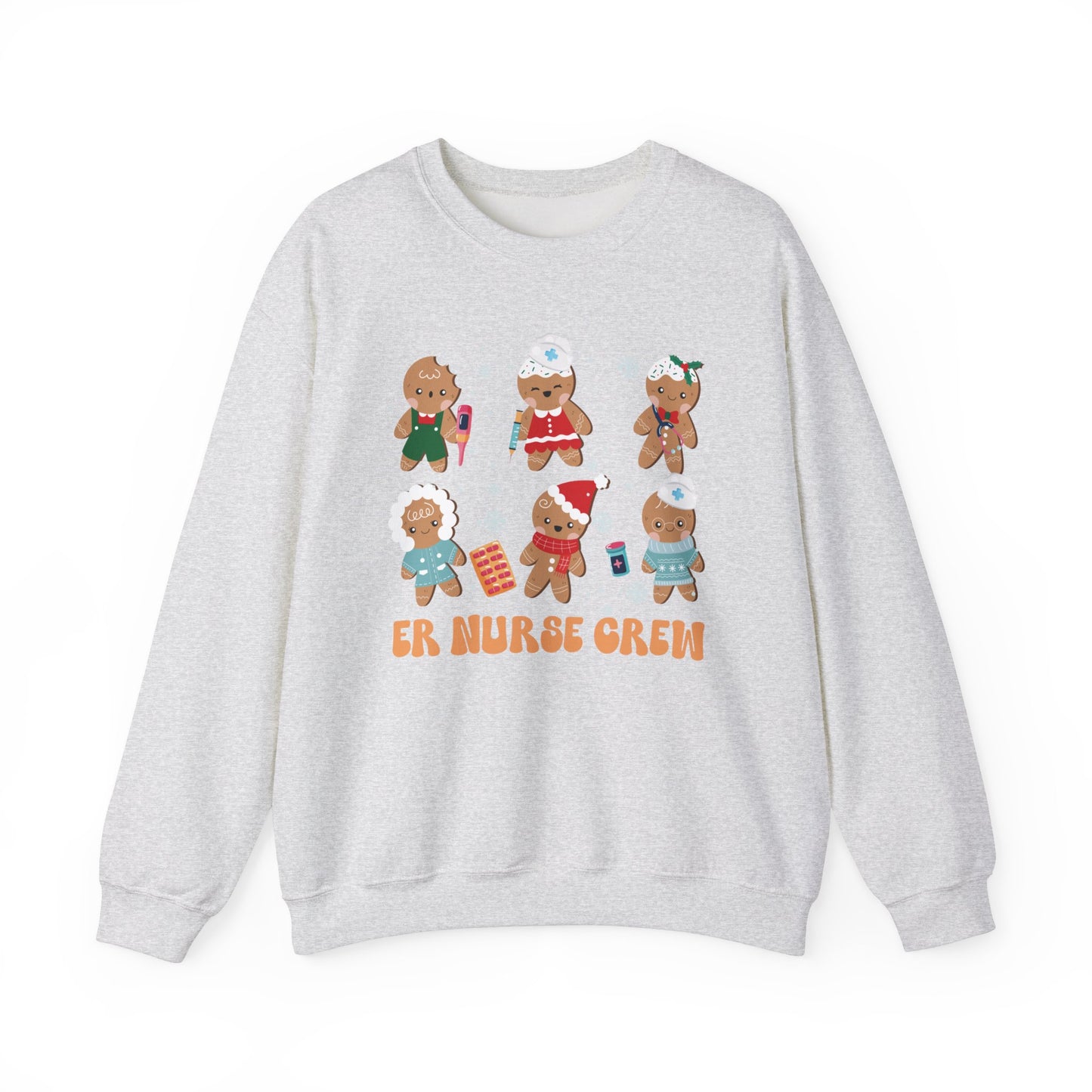 Nurse Christmas Sweatershirt, ER Crew, Gingerbread Sweatshirt, Gift for Nurse