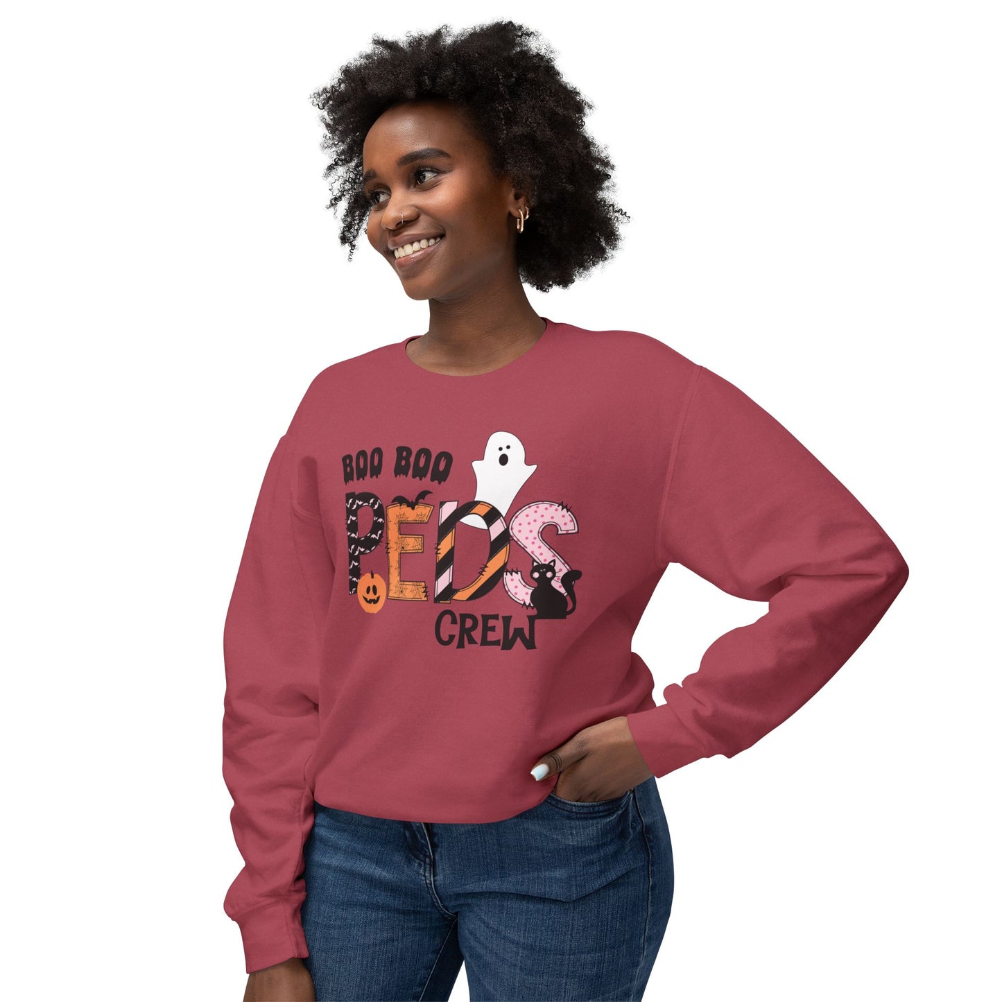 Boo Boo Peds Crew, pediatric nurse sweatshirt, Halloween sweatshirt, spooky season, ER RN, NICU nurseHalloween Nurse, comfort colors