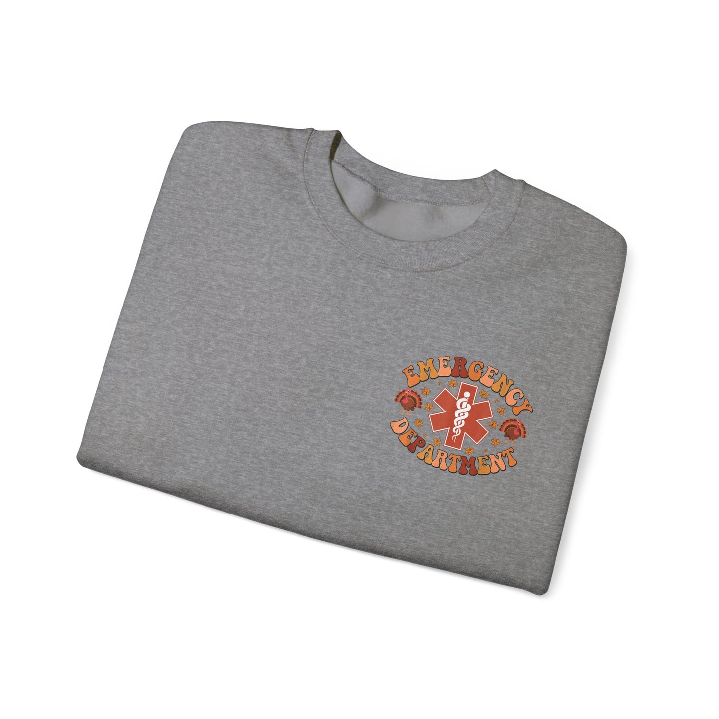 Copy of Turkey front ED sign, thanksgiving theme ED Nurse longsleeve , pediatric nurse shirt, comfort colors turkey nurse shirt, Peds nurse,fall nurse shirt