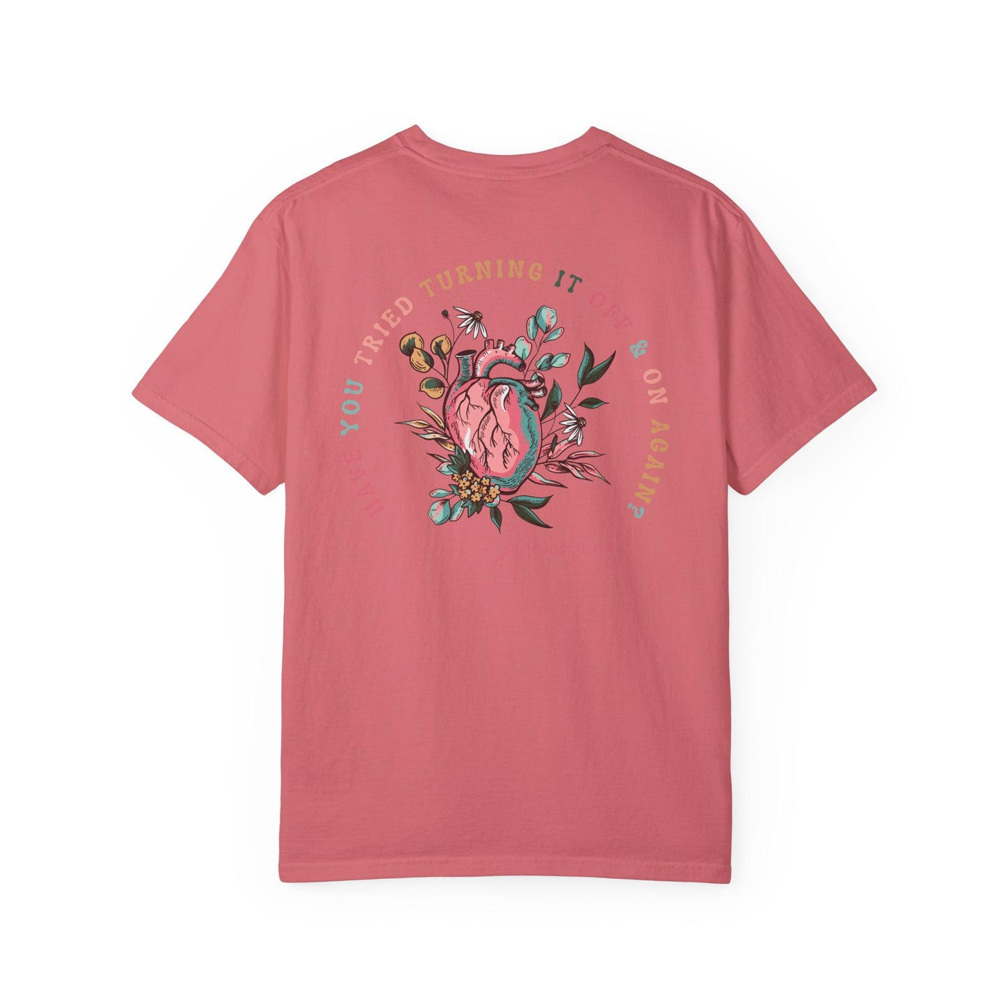 “Have you Tried Turning it off and back on again?” Adenosine, Funny Cardiology Department Comfort Colors Tshirt