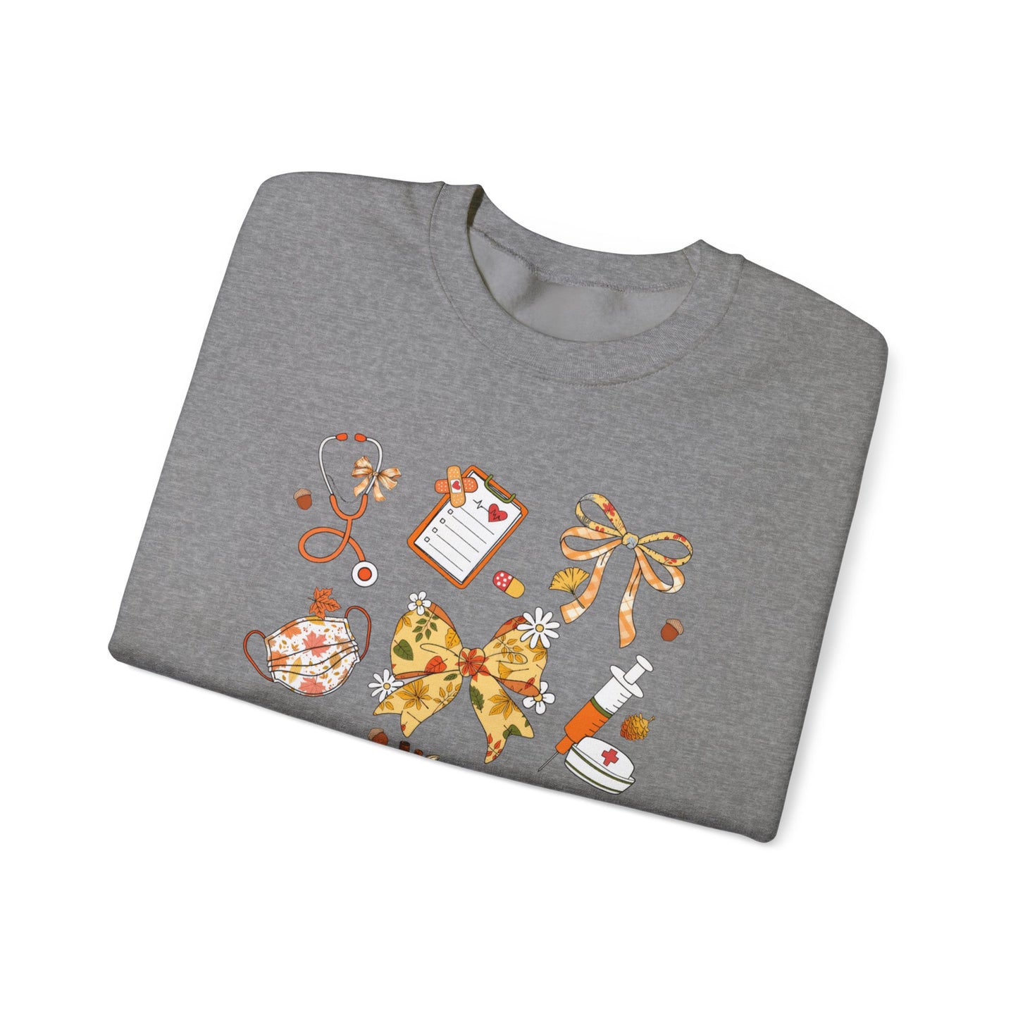 Cute Fall nurse Sweatshirt for all Fall Months, Nurse shirt, gift for nurse, coquette bow, everything fall