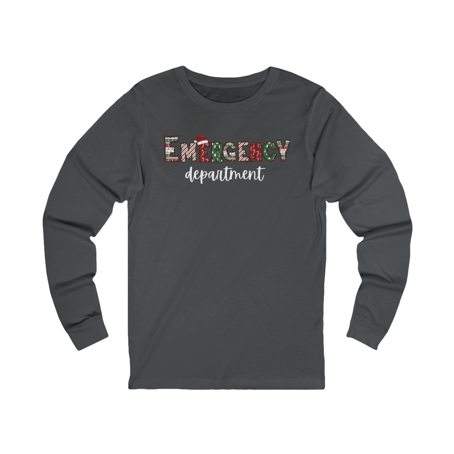 Christmas Emergency department Bella canvas long sleeve, fun festive, match your coworkers