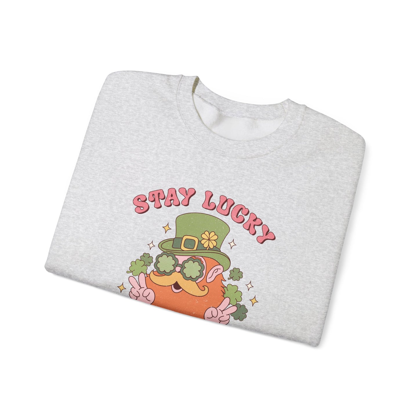 Stay Lucky and magical leprechaun Nurse St. Patricks Day Sweatshirt,  RN sweatershirt, ER Nurse, NICU Nurse, PICU nurse, clover, lucky nurse sweatshirt.