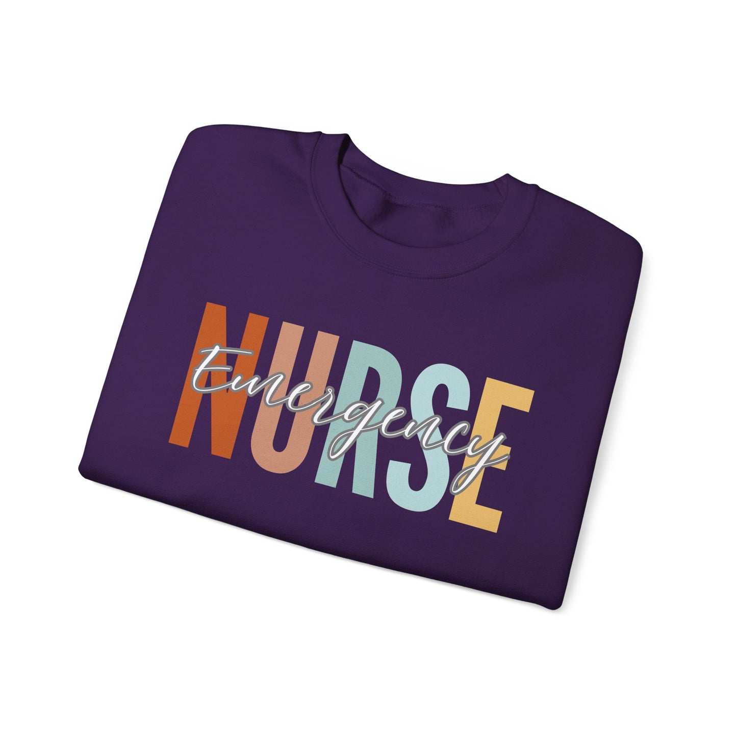 Rainbow Emergency Nurse Gildan Sweatshirt
