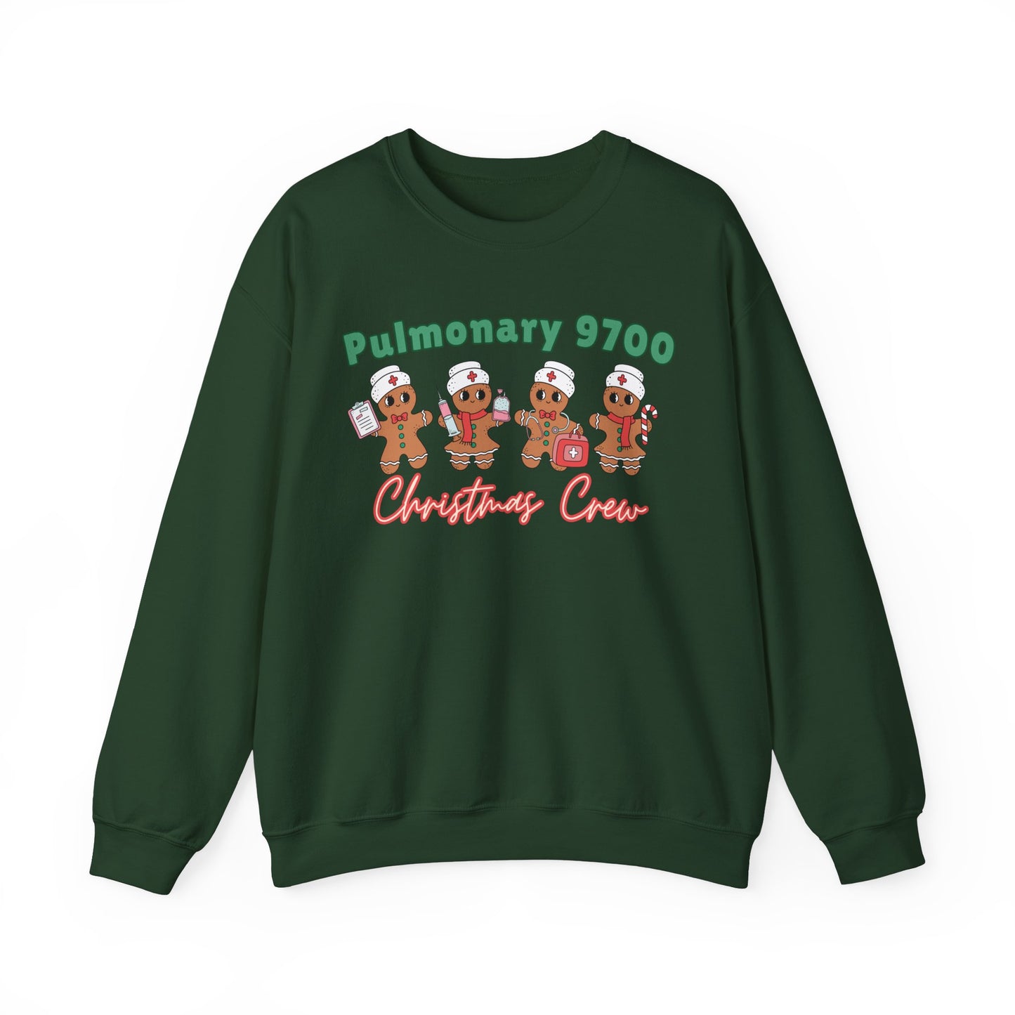 Pulmonary 9700 Christmas Crew, Gingerbread nurse, ER Nurse Christmas sweater, Pediatric Nurse, Christmas Crew