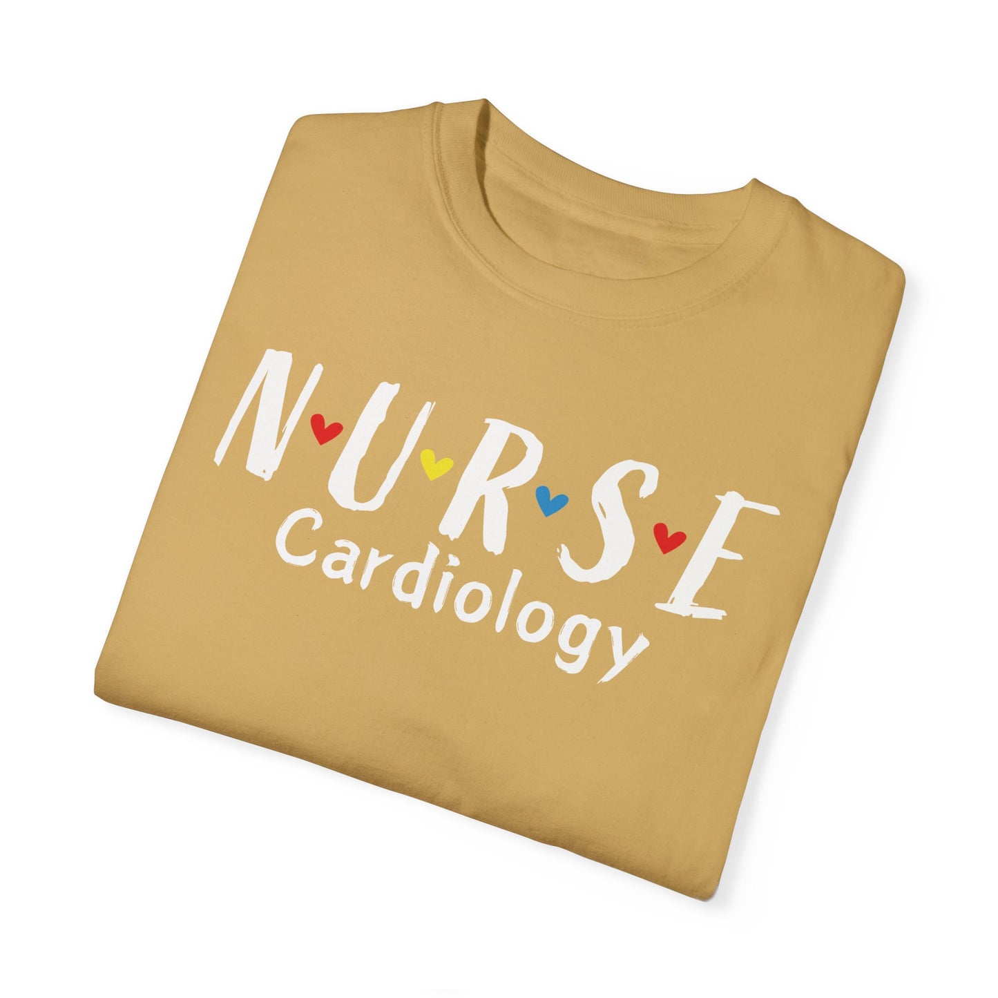 Cute Heart Nurse Cardiology Comfort Colors Shirt