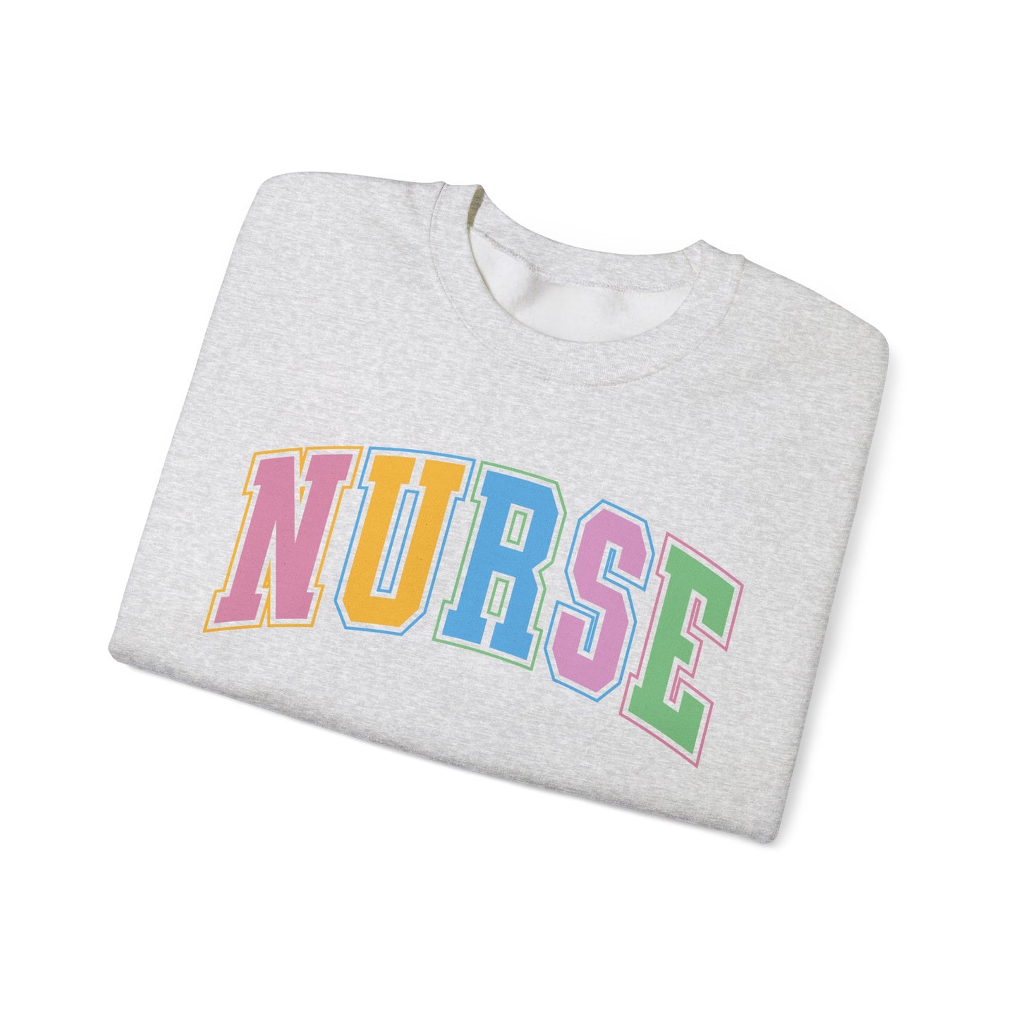Multi Color Nurse  Varsity Letter Sweatshirt