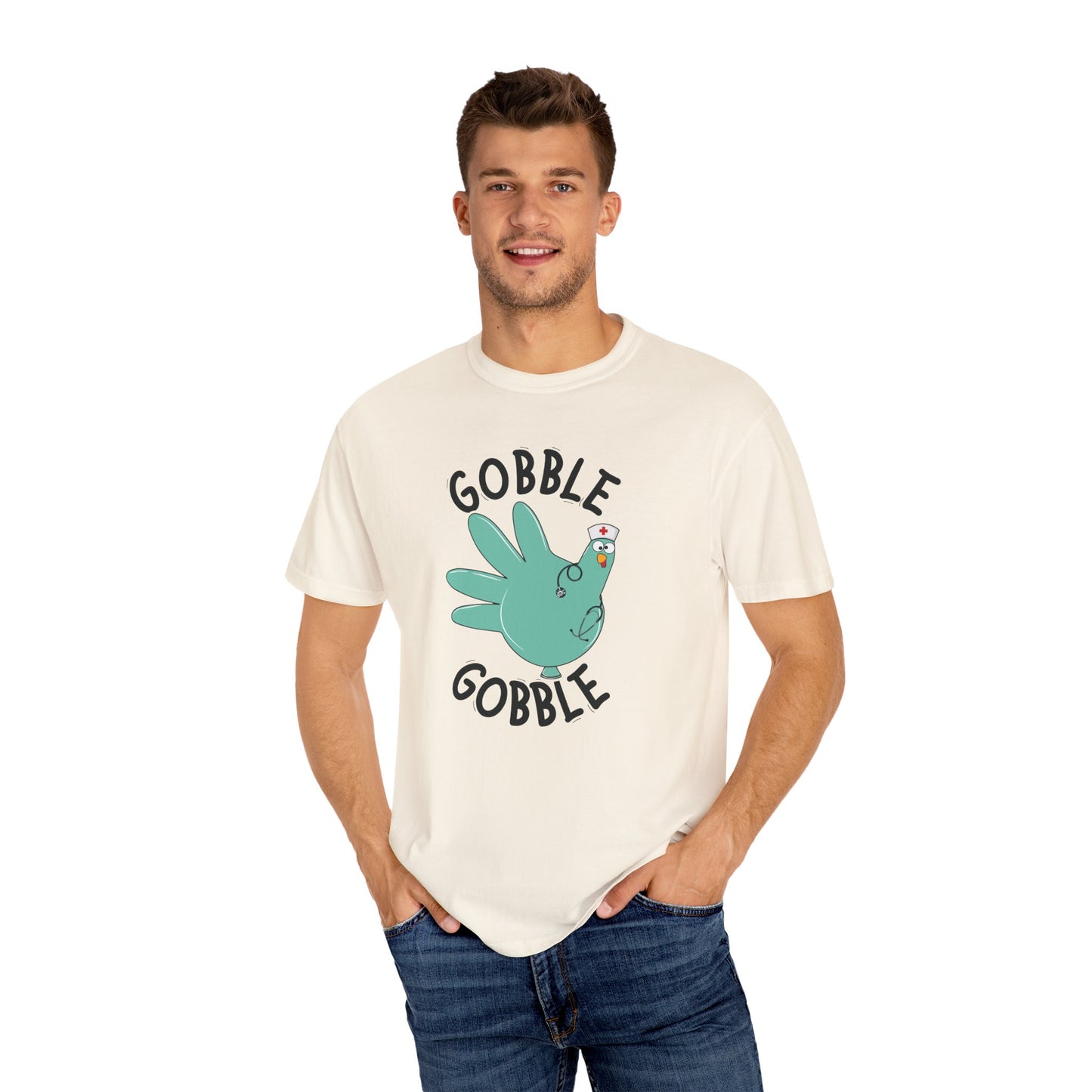 Comfort colors gobble gobble funny tshirt, nurse gobble shirt