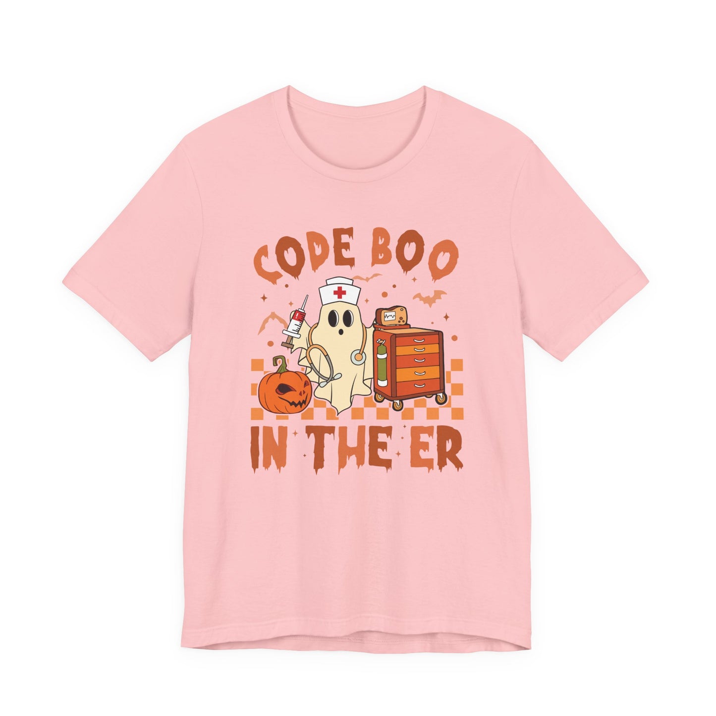 Code Boo in the ER, pediatric nurse Halloween shirt,, Comfort colors ghost nurse shirt, Peds nurse , Spooky nurse shirt