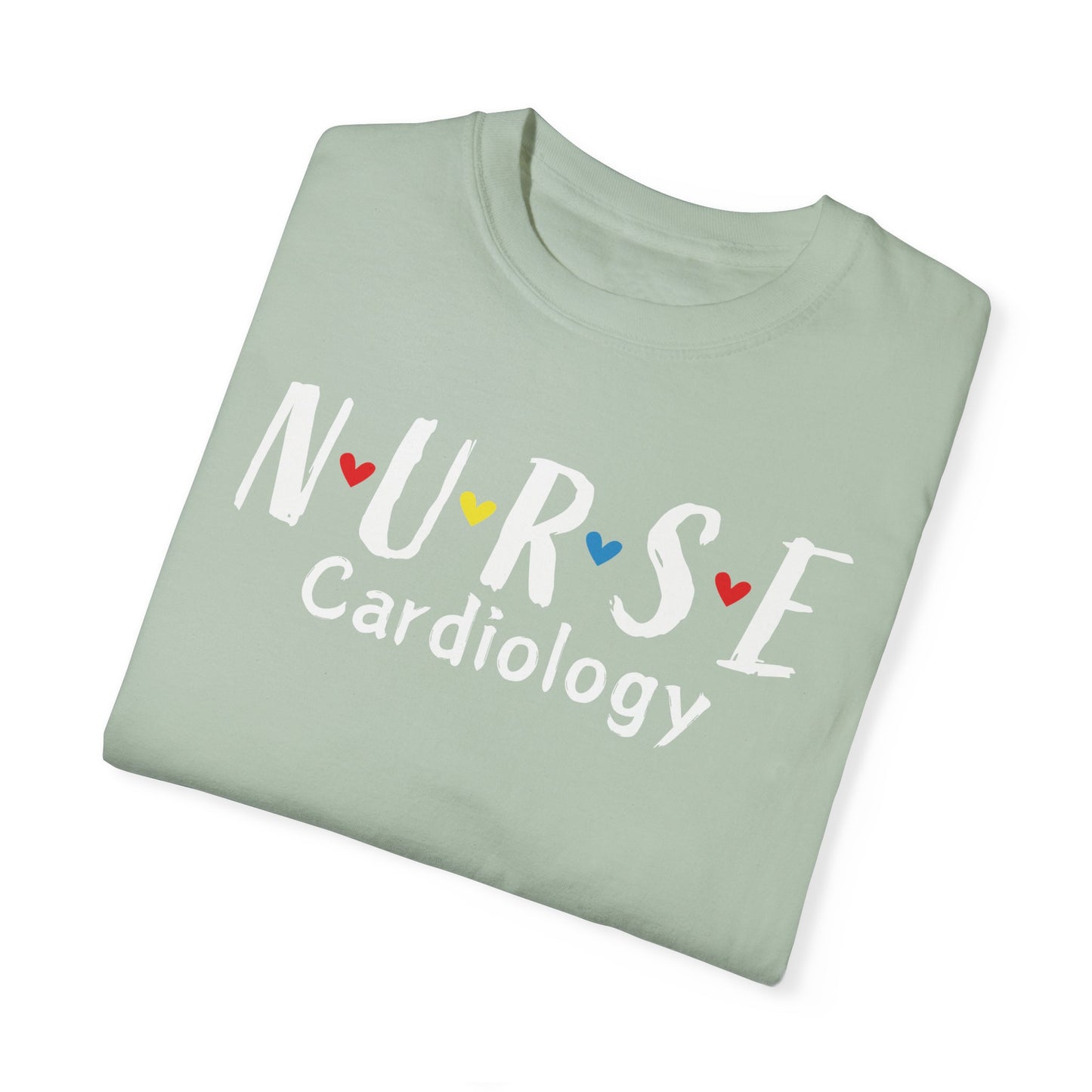 Cute Heart Nurse Cardiology Comfort Colors Shirt