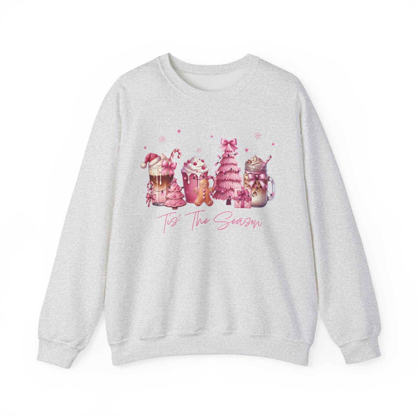 Pink Christmas coffee Sweatshirt