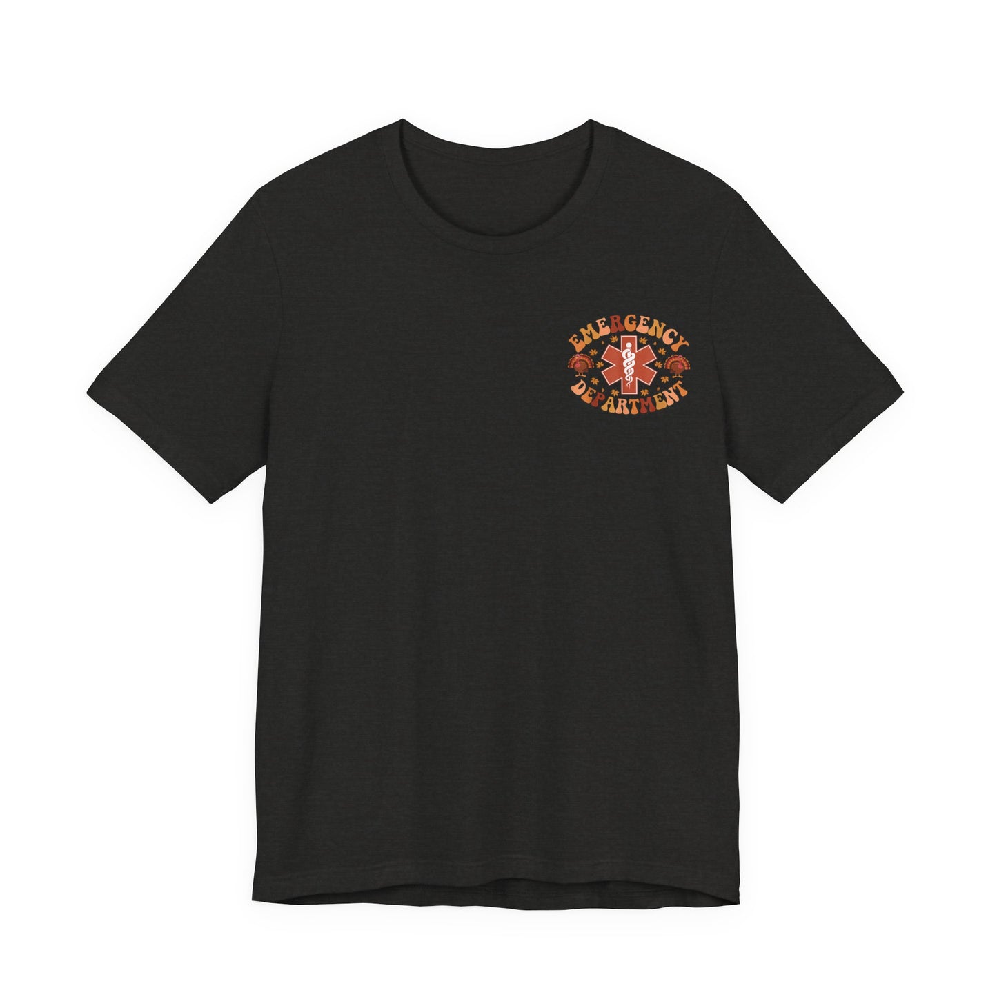 Turkey front ED sign, thanksgiving theme ED Nurse , pediatric nurse shirt, gildan turkey nurse shirt, Peds nurse,fall nurse shirt