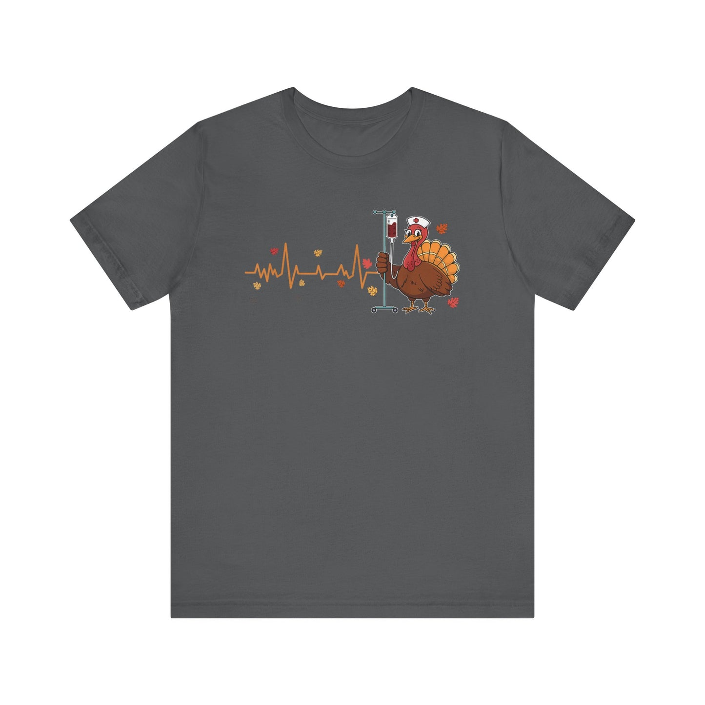 EKG turkey full front  ED Nurse , pediatric nurse thanksgiving shirt, gildan turkey nurse shirt, Peds nurse , fall nurse shirt